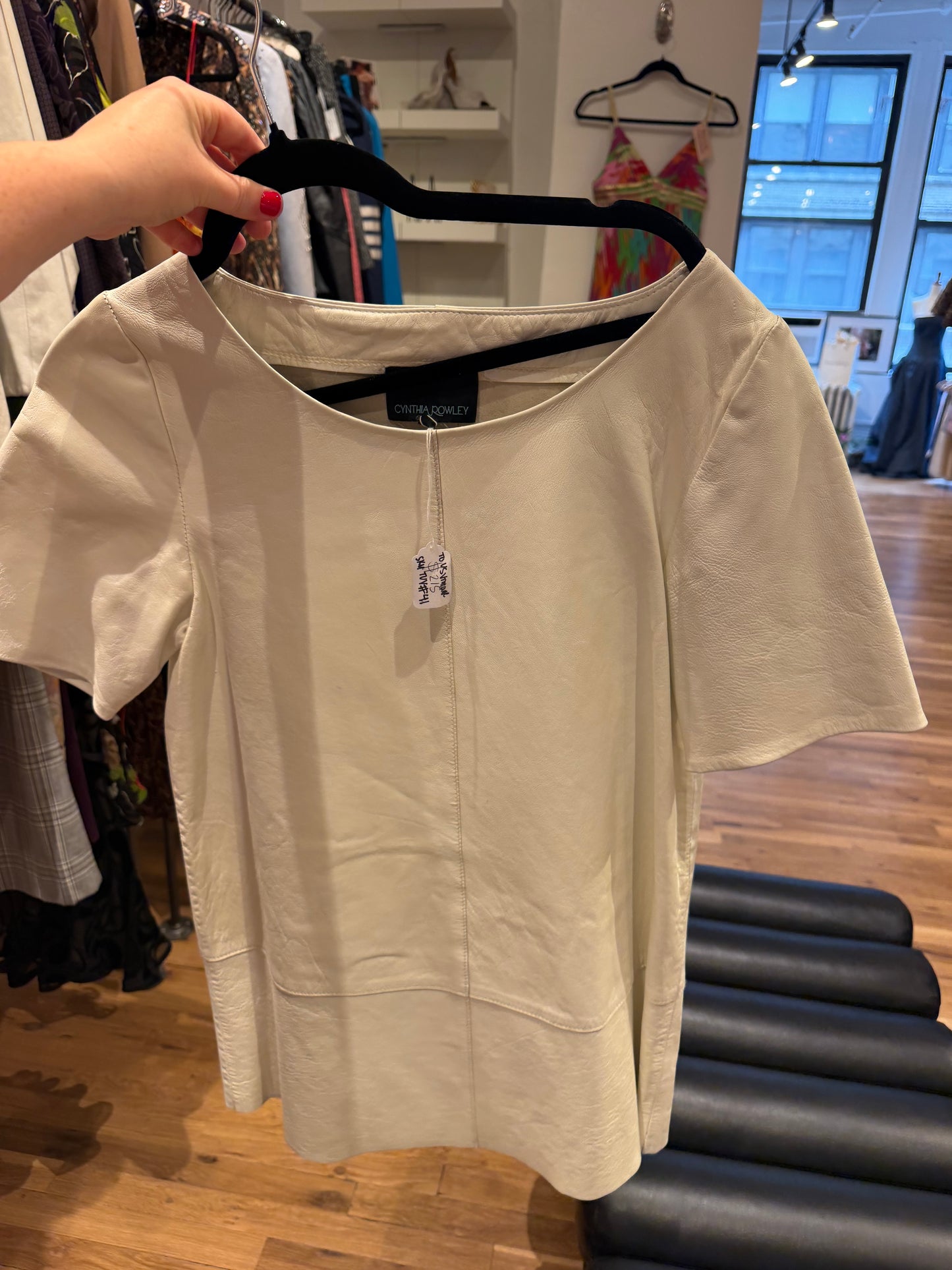 Cynthia Rowley leather white mini dress - TUV #41