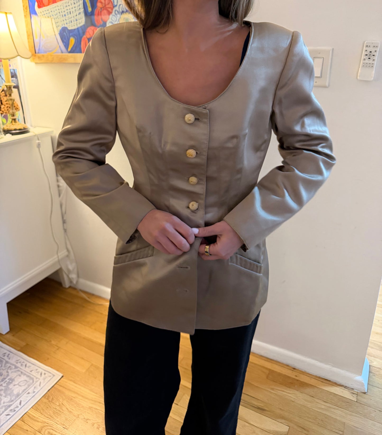 Silk Valentino Blazer and Skirt set size 12