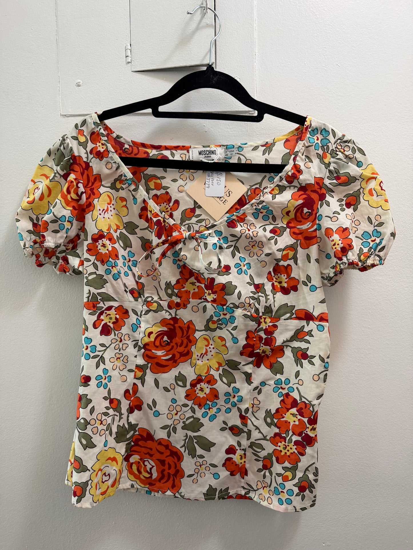 Moschino jeans floral top - sku TUV #7779