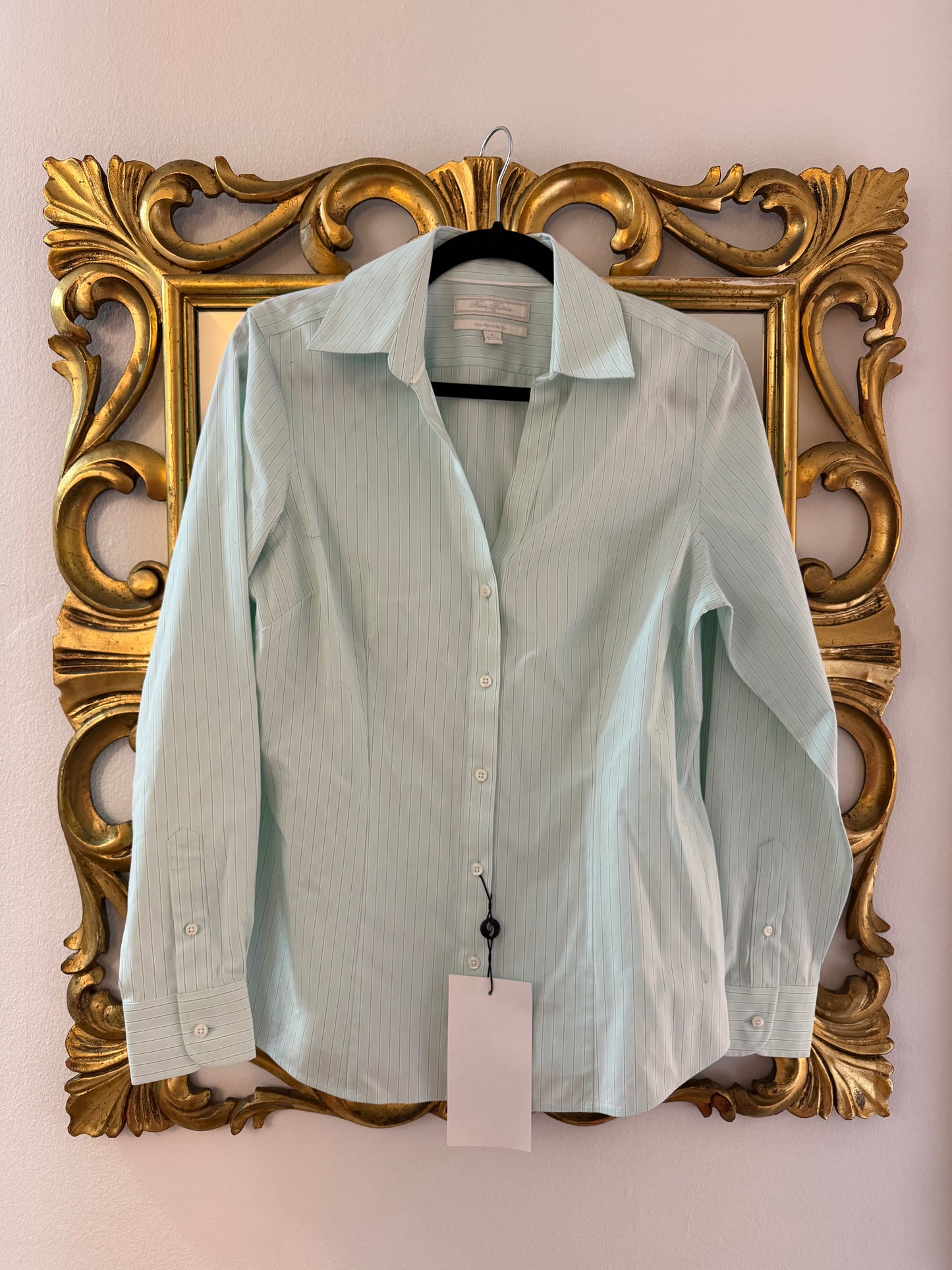 Brooks Brothers Sample (1 of 1) blue pinstripe button down size 6