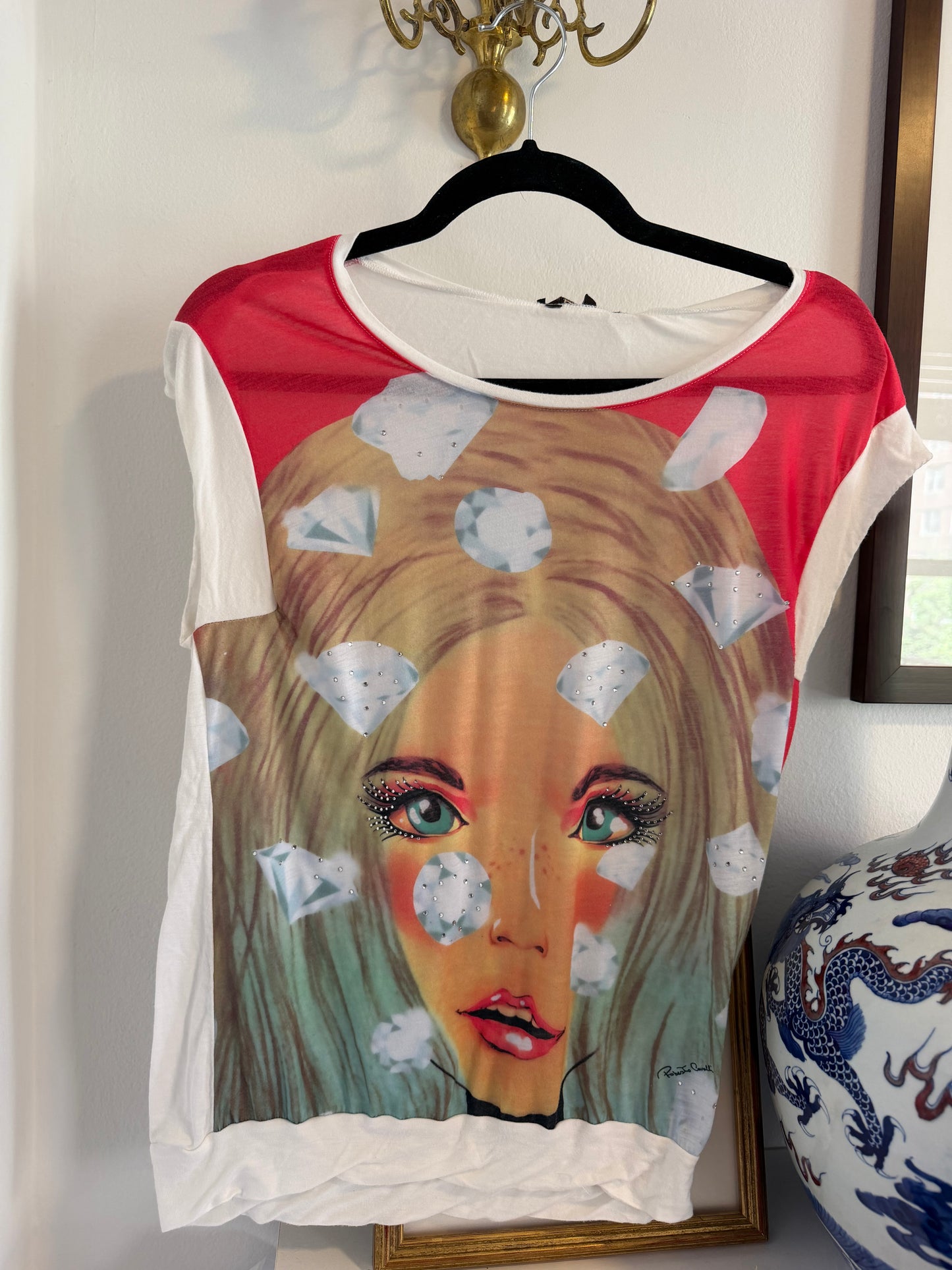 Roberto Cavalli blue eyes girl shirt - TUV #33345