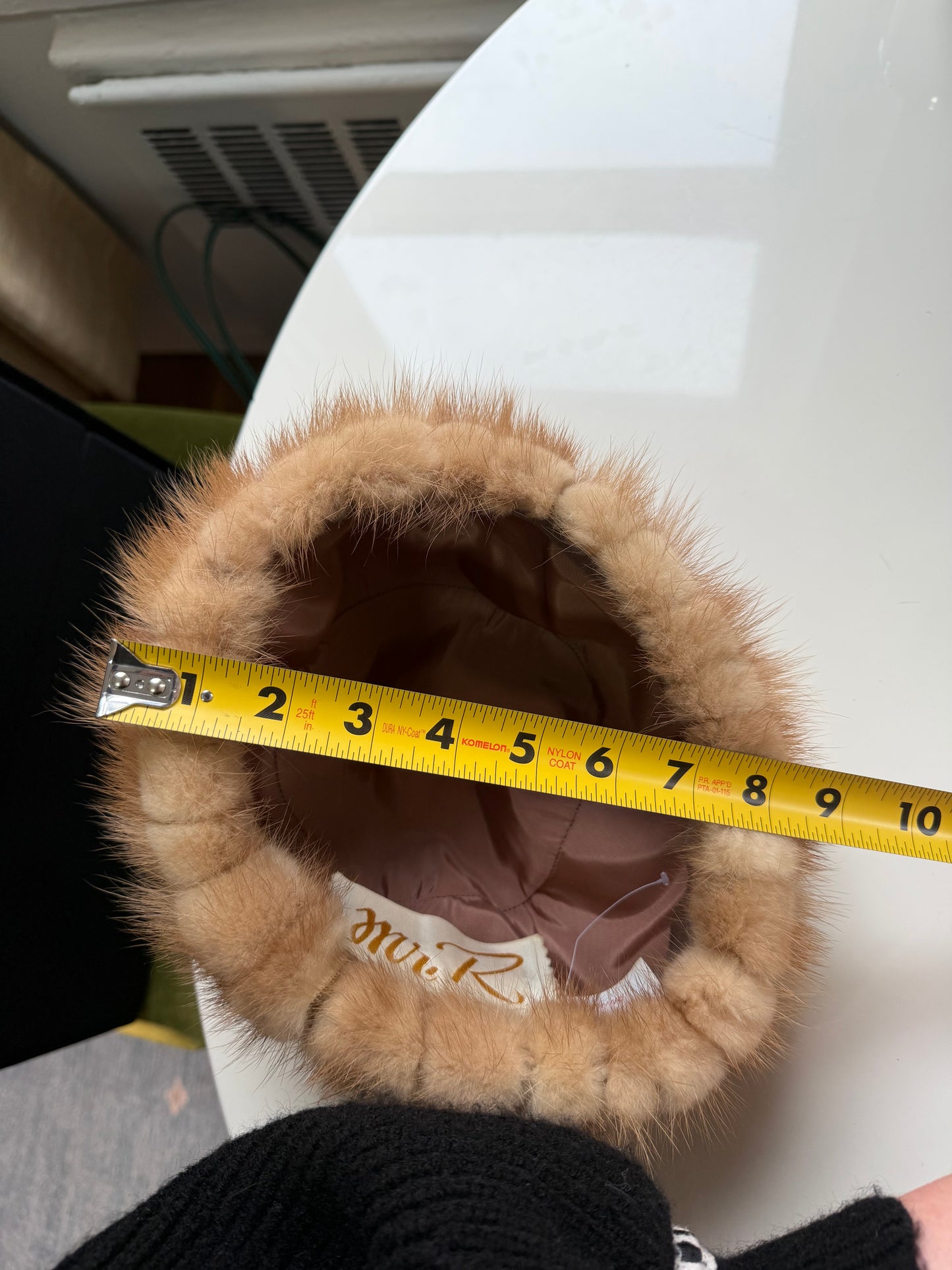 Vintage 100% mink light brown hat