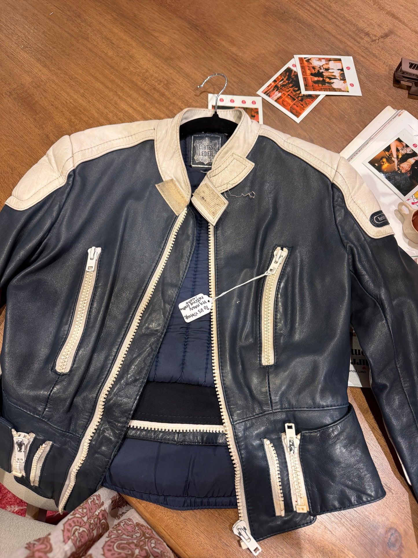 VTG navy racing jacket - sku TUV #2212