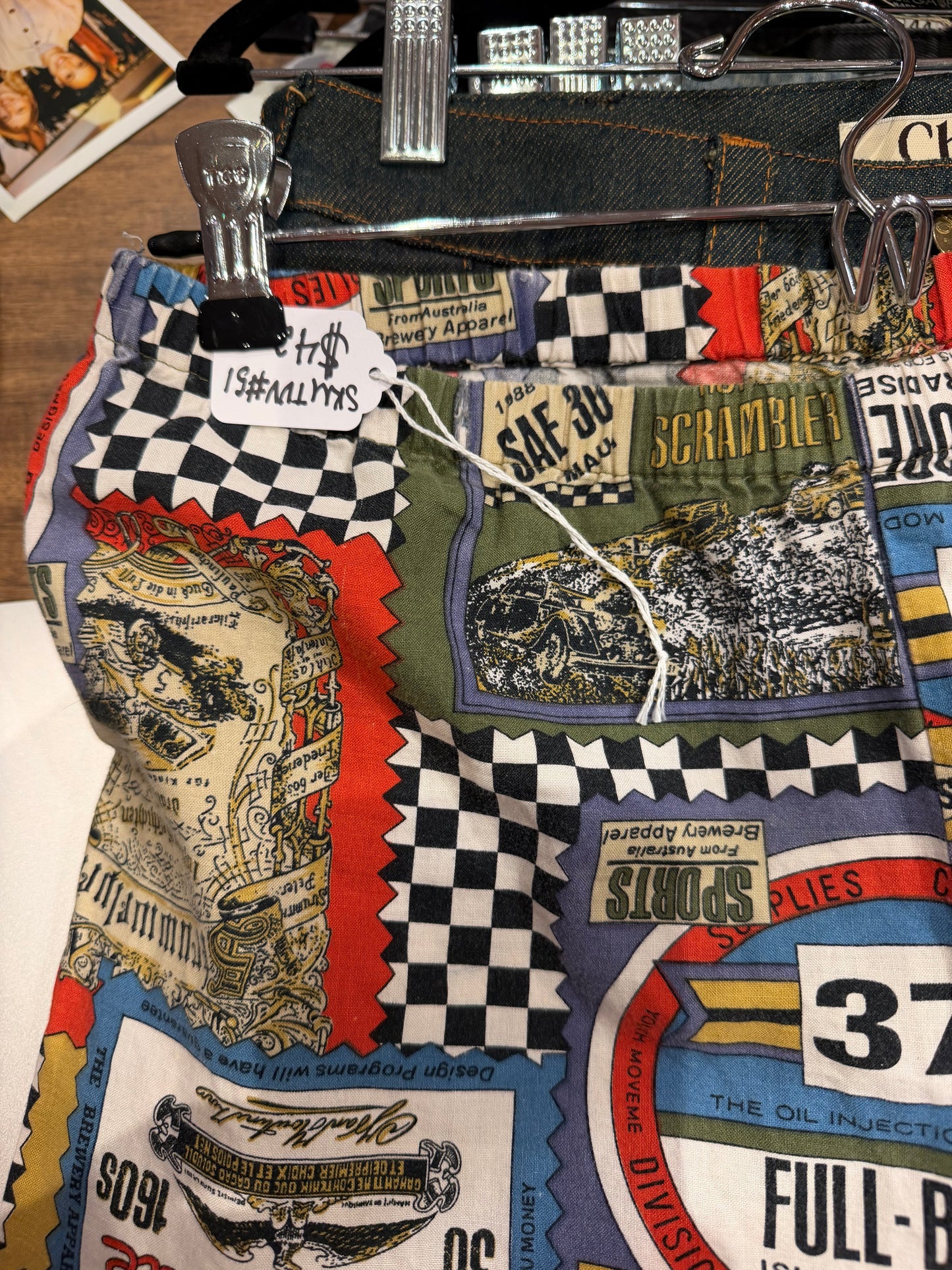 Vintage racing capris - sku TUV #51