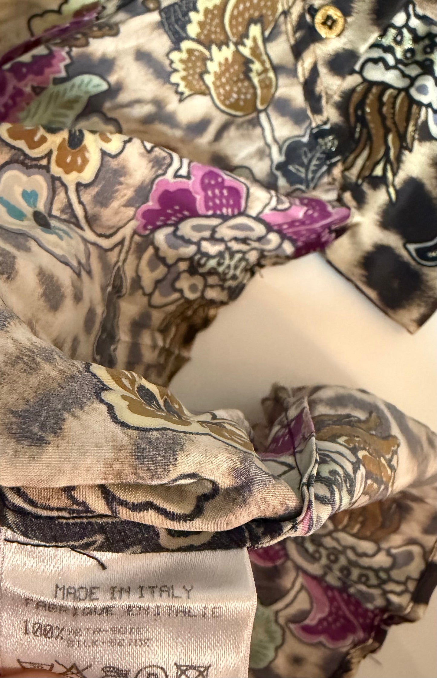 Roberto Cavalli Spring/Summer 2003 - silk shirt size M