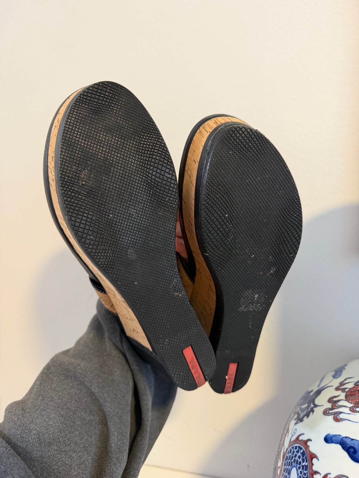 Prada cork wedges size 9 - TUV #456456