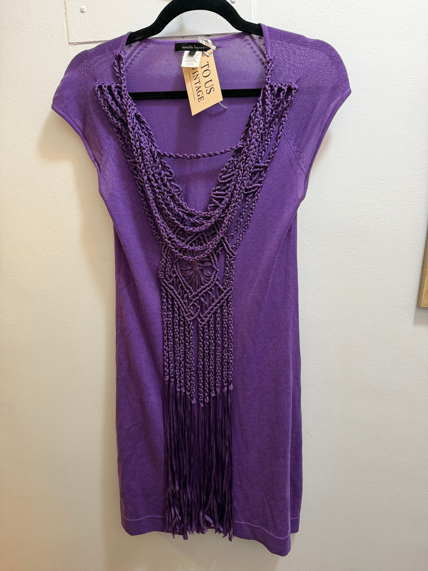 Purple Nanette Lepore tassel dress - TUV #556567