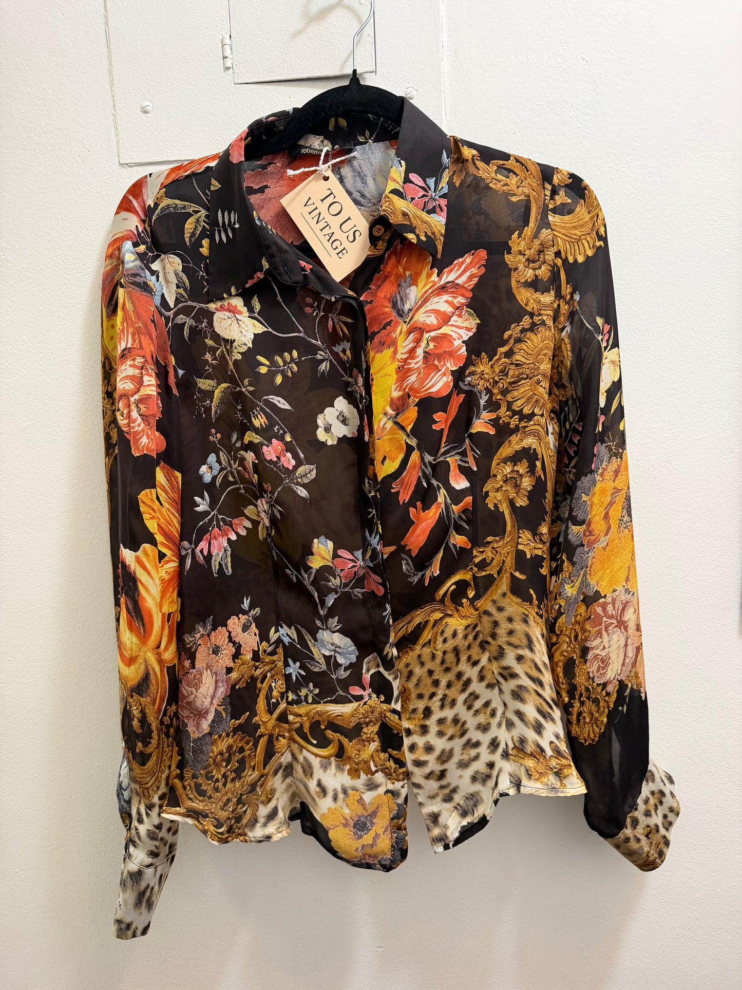 Roberto Cavalli 2005 silk button down - TUV #456567