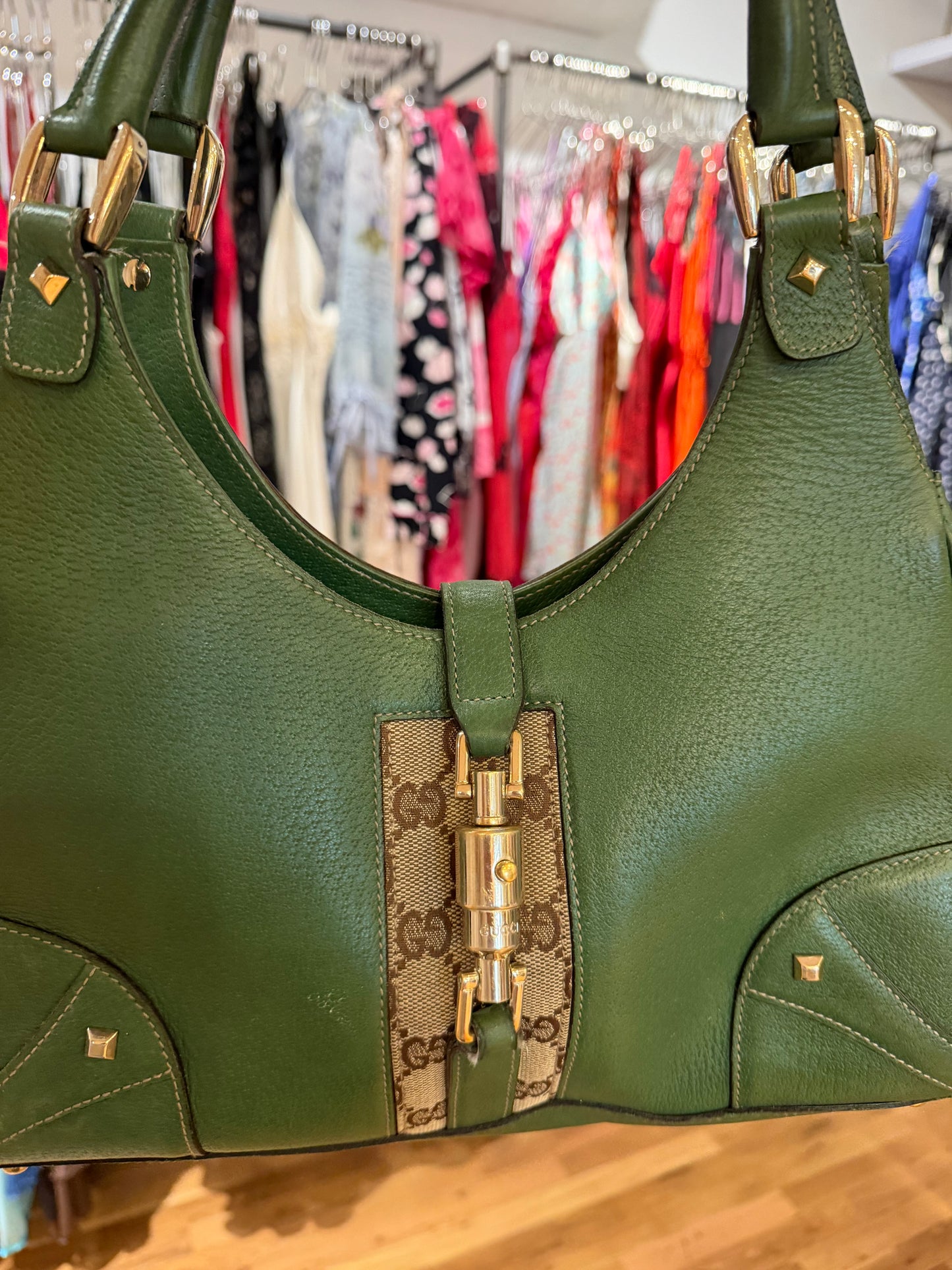 Green Gucci Jackie - sku TUV #5678