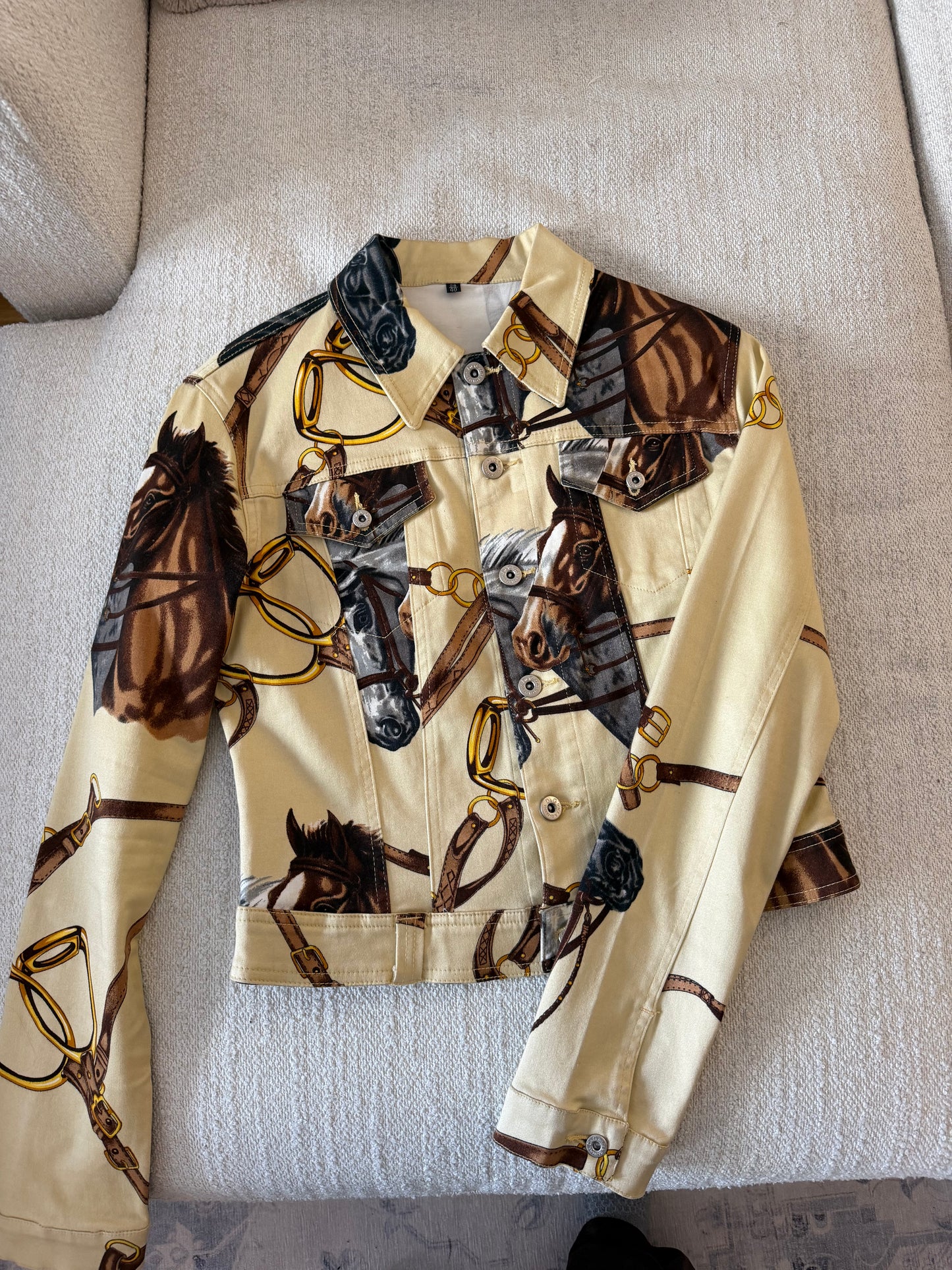 Dolce & Gabbana Equestrian Denim Jacket size Small - sku tuv #9