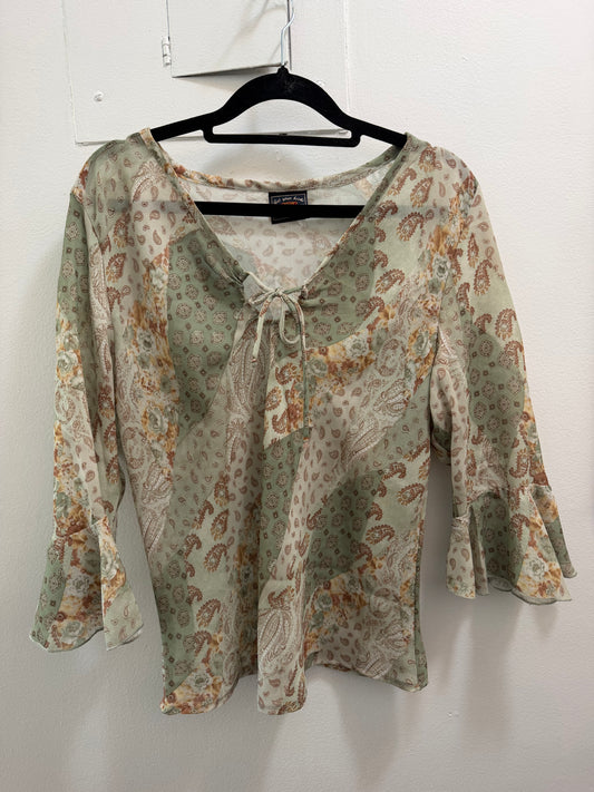 Get your kicks green top - sku TUV #5589