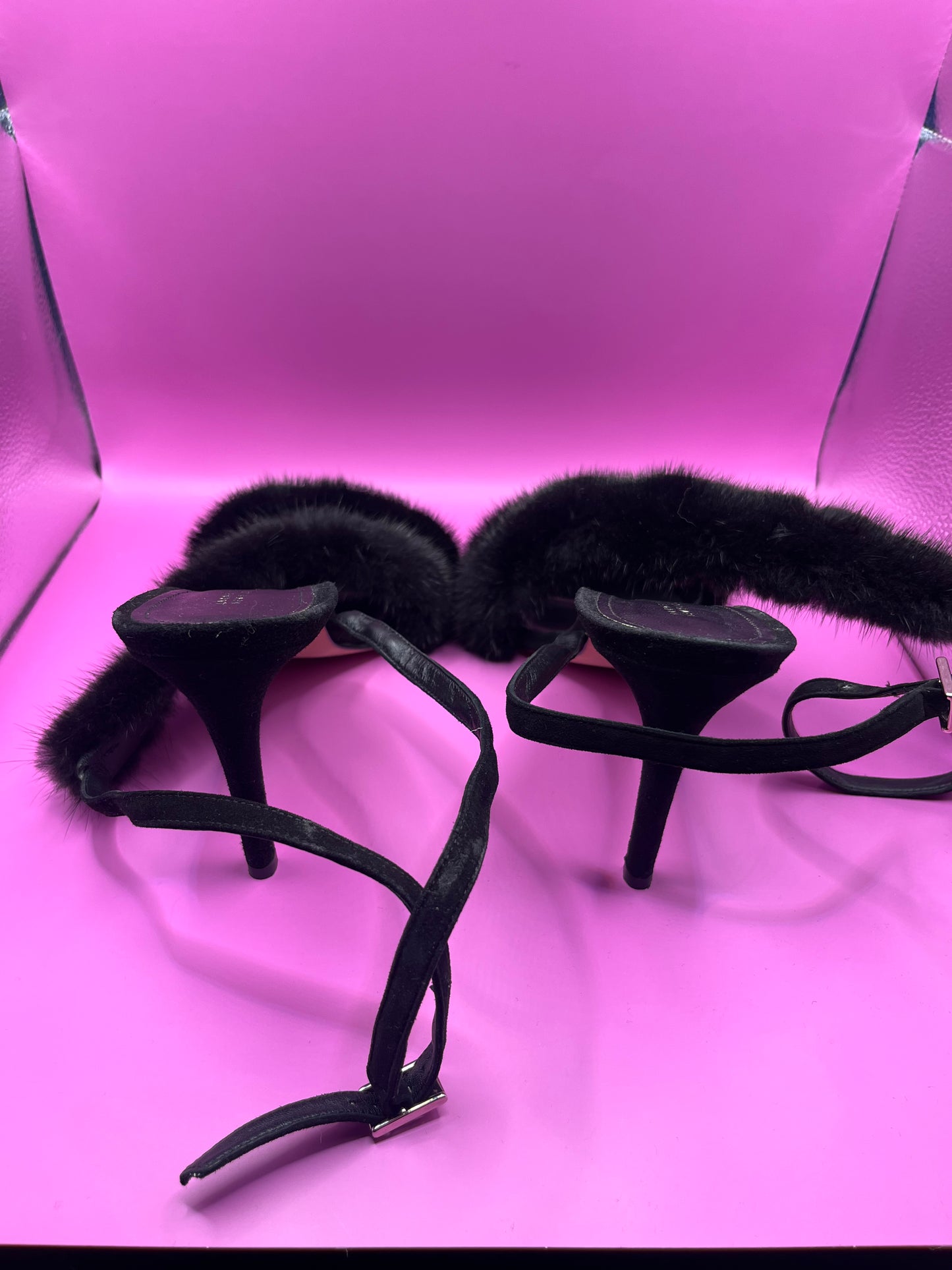 Vintage Barneys Mink Heels size 42 - SKU TUV #7897