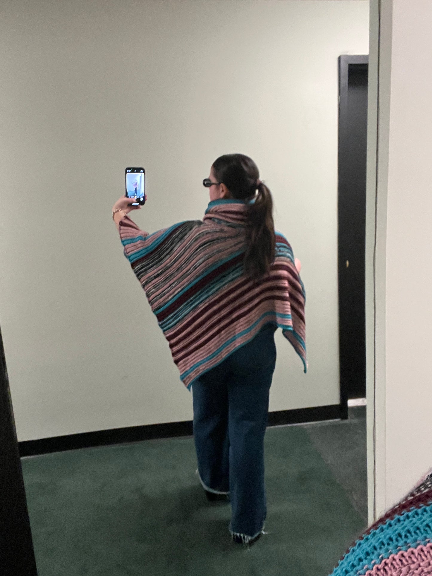 Missoni Lane Wool Multicolor and Glitter Poncho - sku TUV #5555