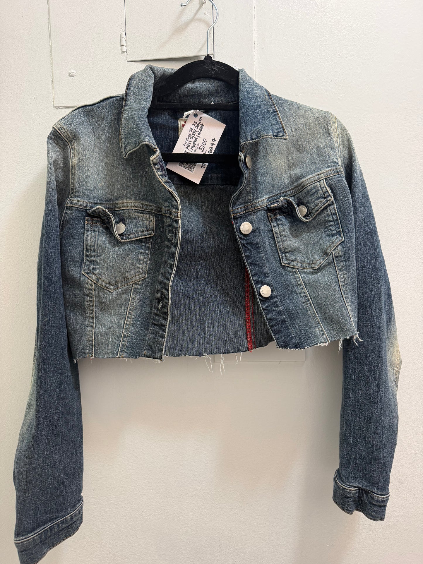 Miss sixty denim cropped jacket - sku TUV #8897