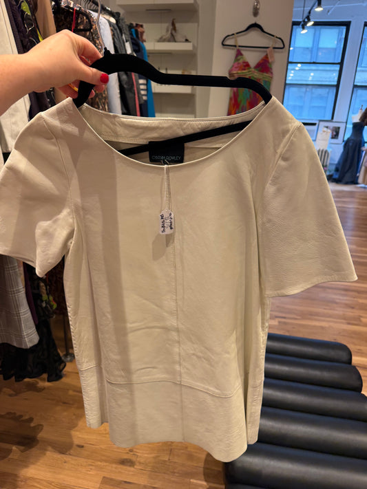 Cynthia Rowley leather white mini dress - TUV #41