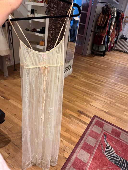 2000s Victoria’s Secret sheer white dress - TUV #532569