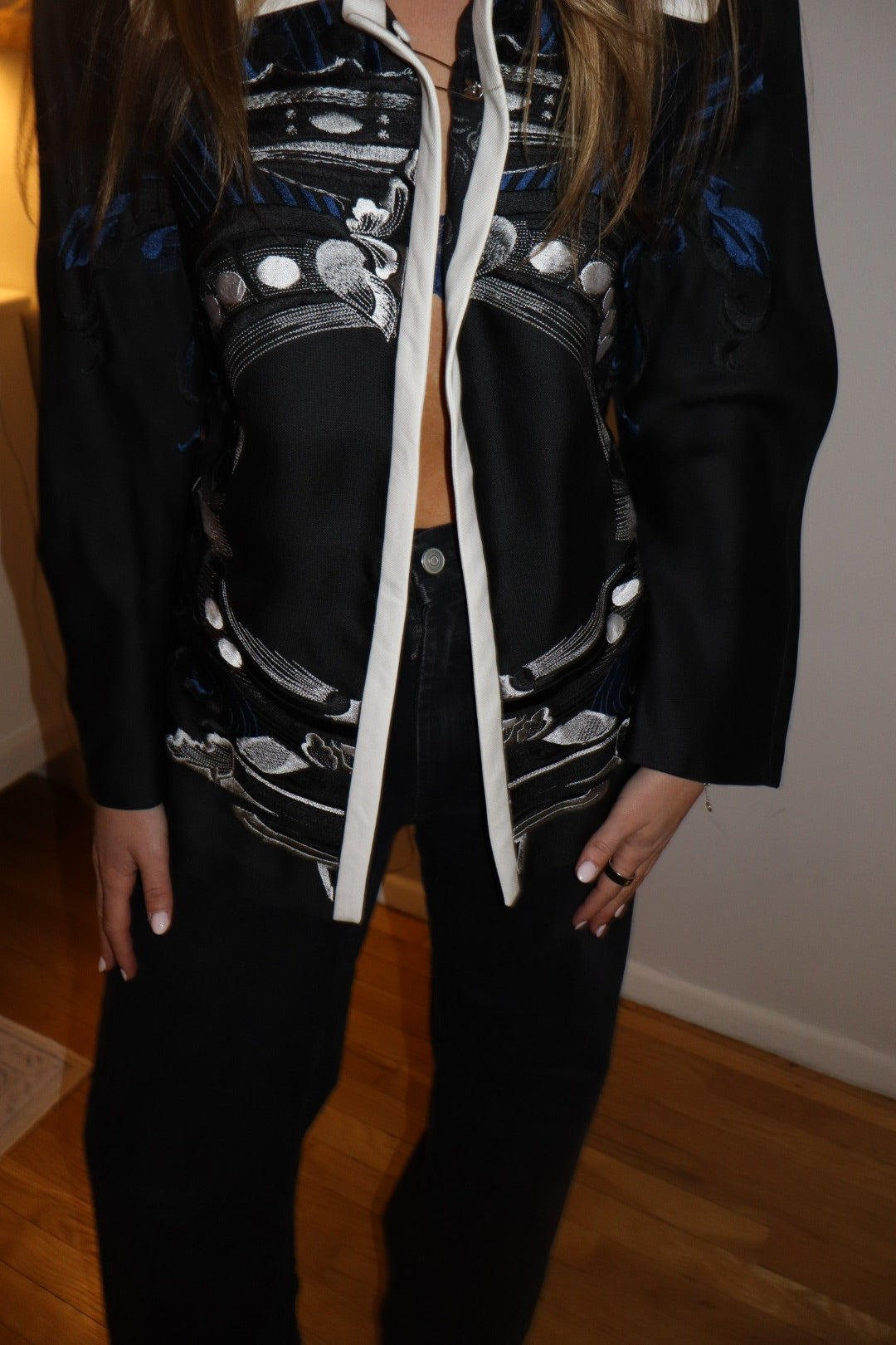 Gianfranco Ferre embroidered jacket - size 46 - sku TUV #8675