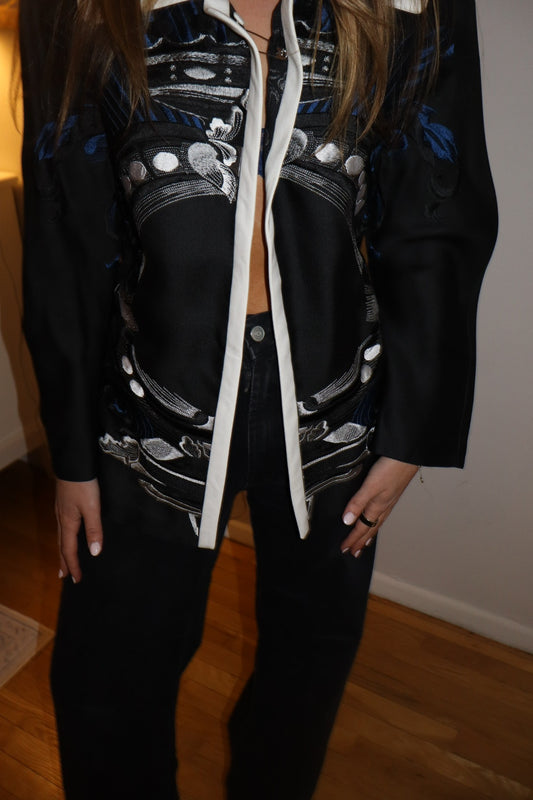 Gianfranco Ferre embroidered jacket - size 46 - sku TUV #8675