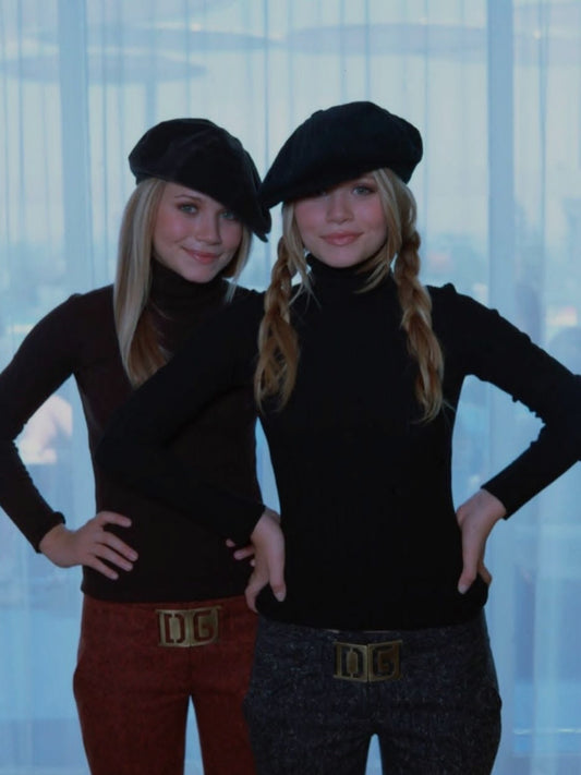 Dolce & Gabbana Iconic Y2K black wool pants as seen on MaryKate and Ashley - SKU tuv #48