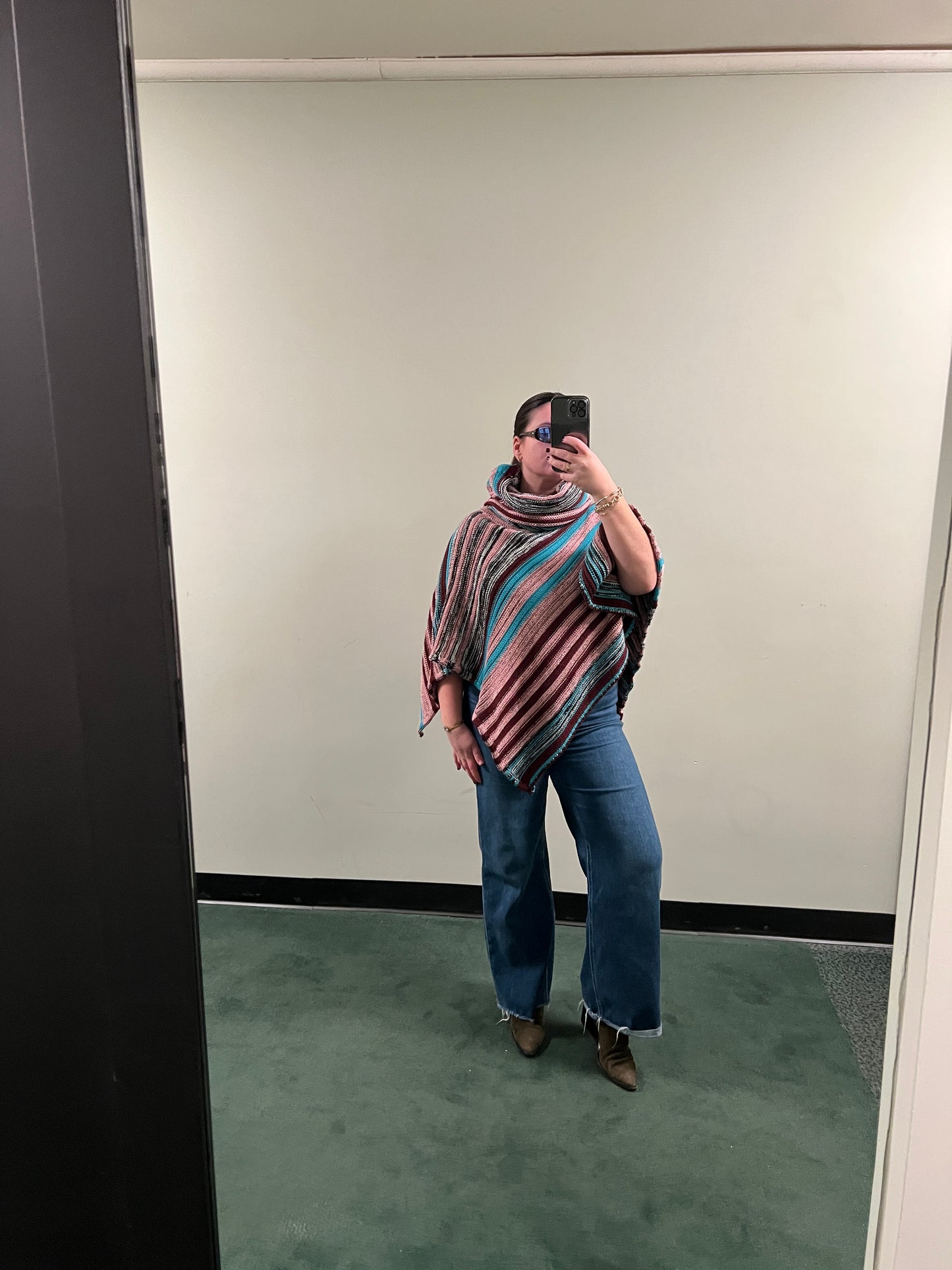 Missoni Lane Wool Multicolor and Glitter Poncho - sku TUV #5555