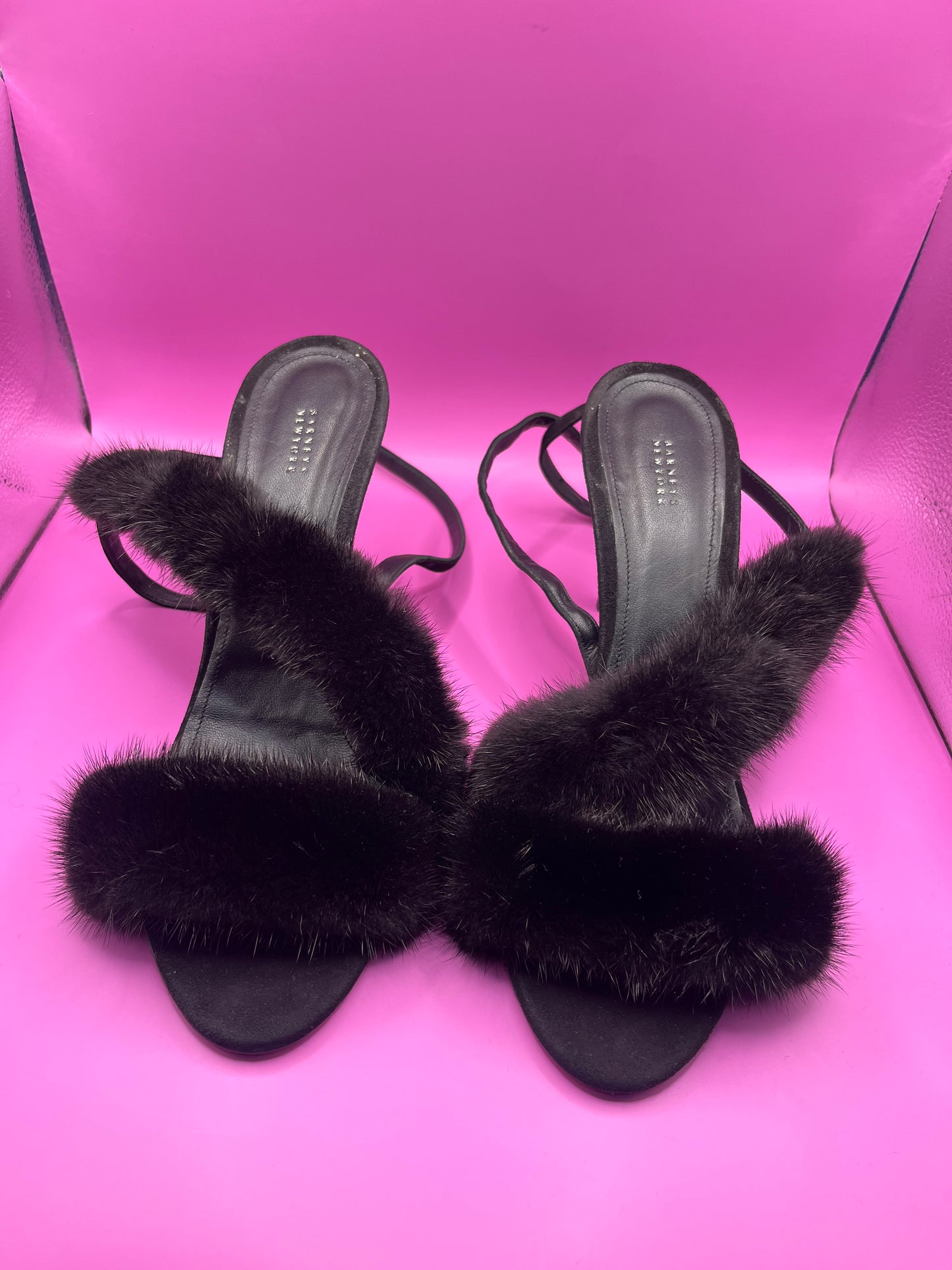 Vintage Barneys Mink Heels size 42 - SKU TUV #7897