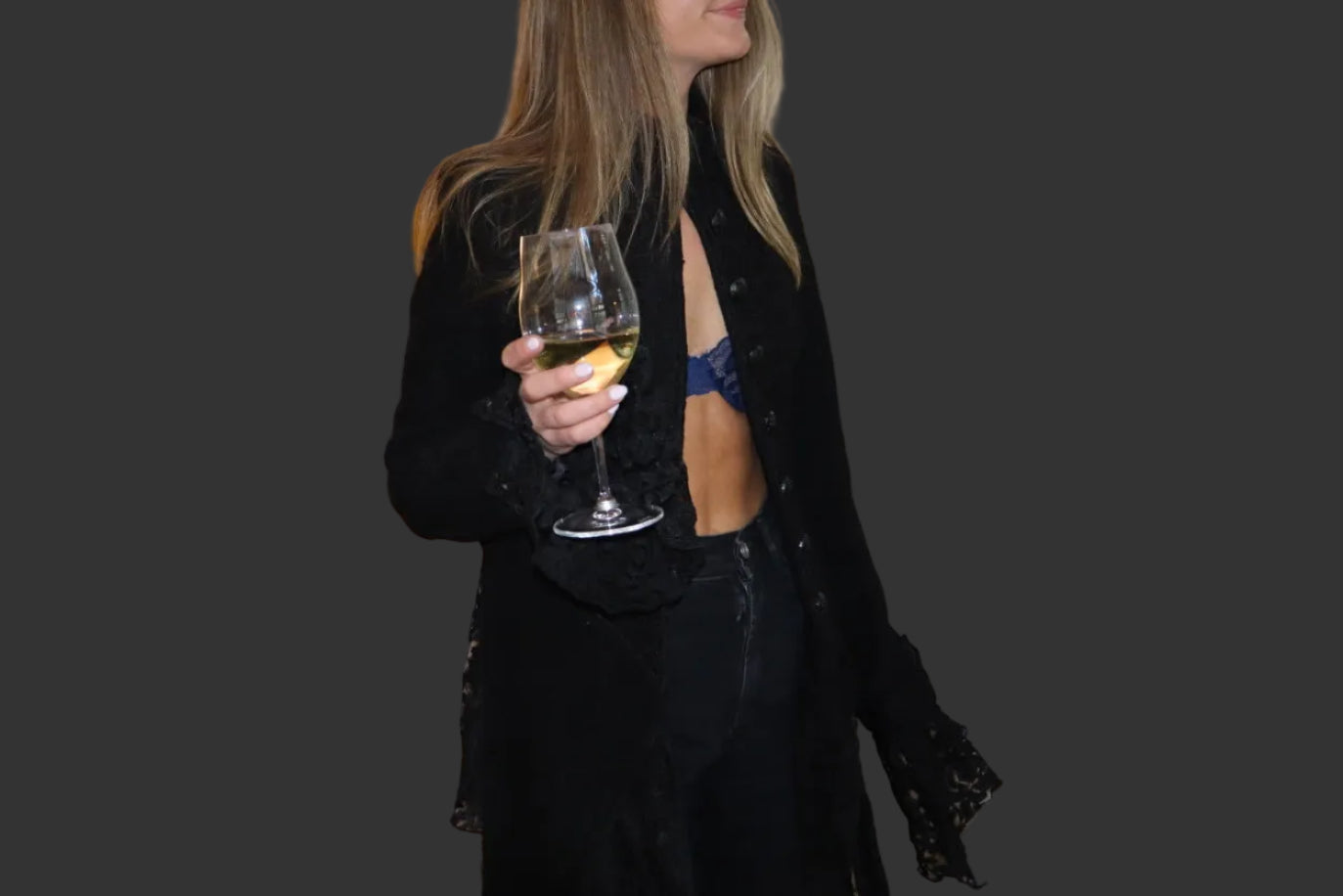 Gothic military style blazer jacket size small/medium - sku tuv #3111