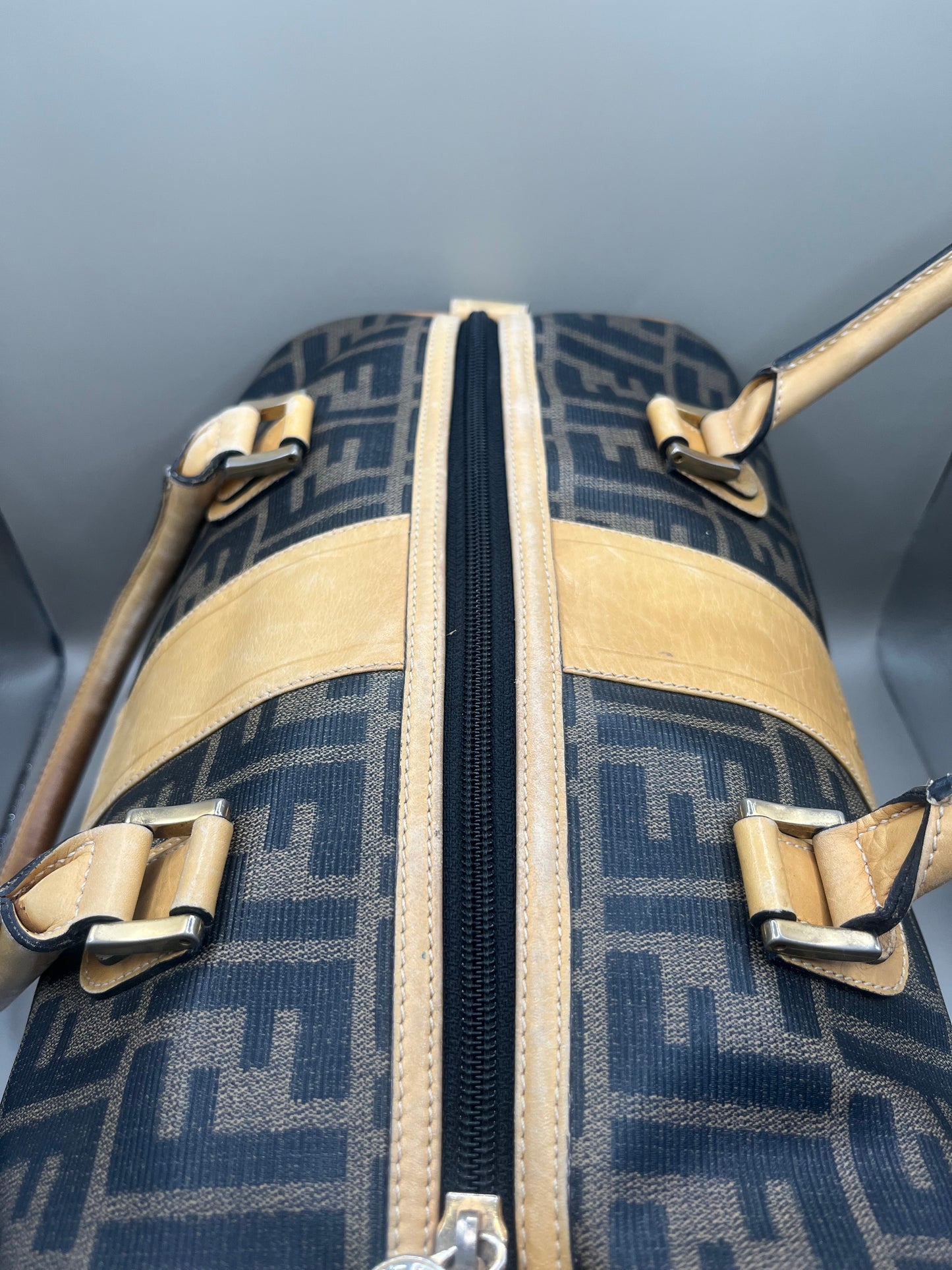 Vintage Fendi Zucca Boston Bag