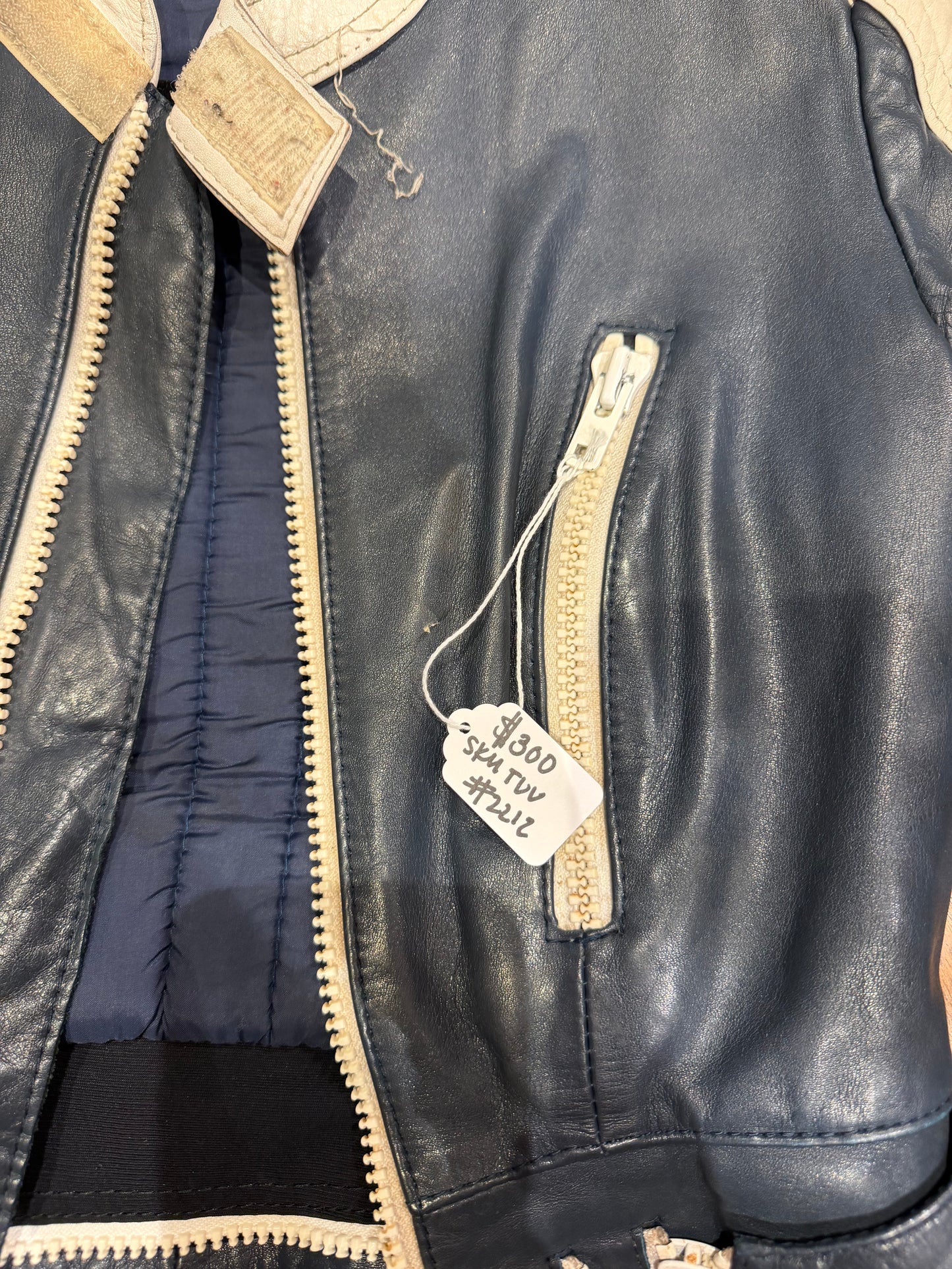 VTG navy racing jacket - sku TUV #2212