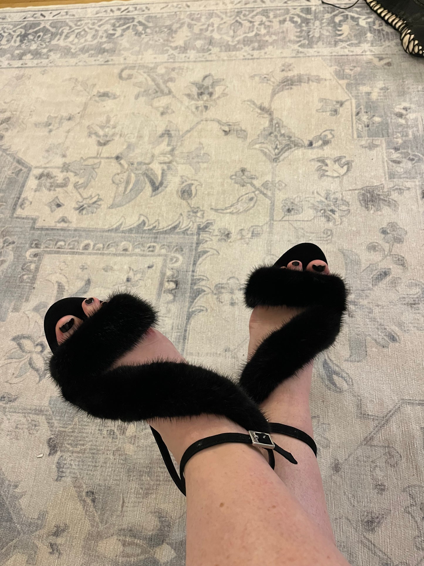 Vintage Barneys Mink Heels size 42 - SKU TUV #7897