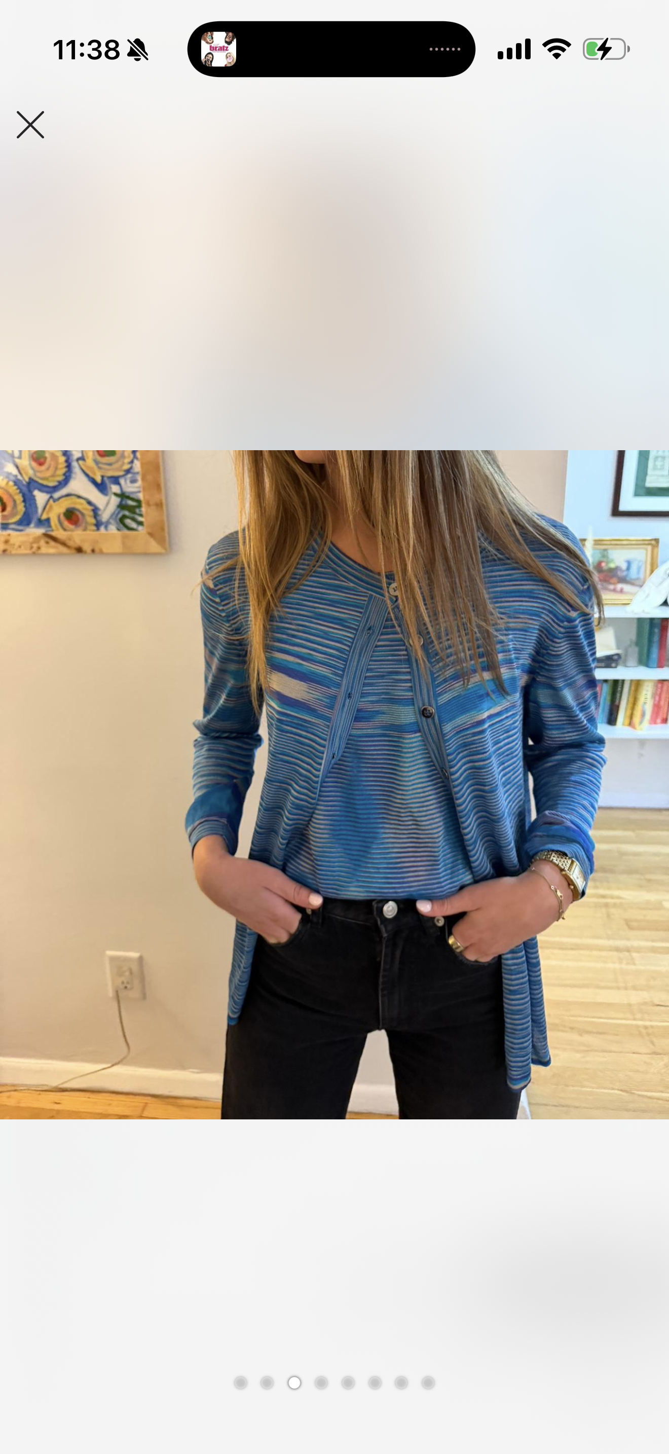 Missoni Blue sweater tank set