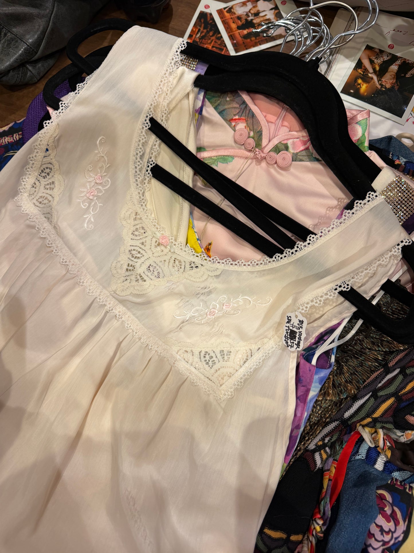 Vintage Vanity Fair Slip Dress with Roses - SKU TUV #100