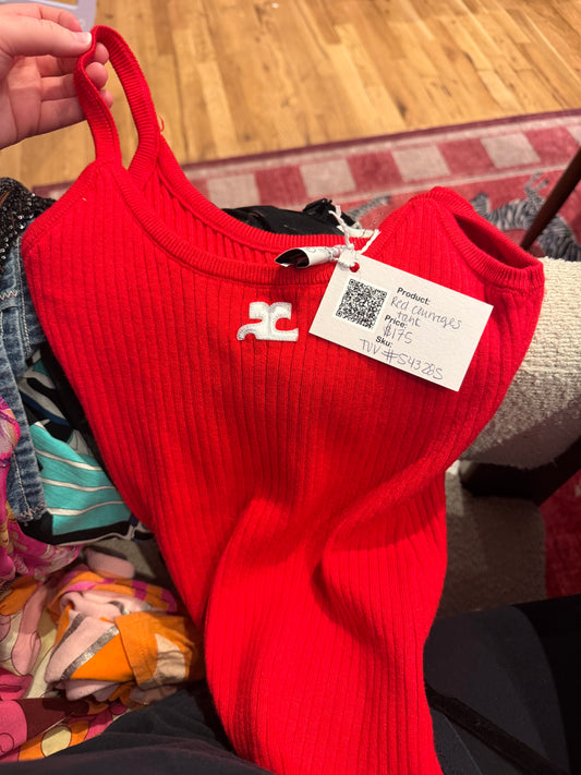 Red Courreges tank TUV #543285