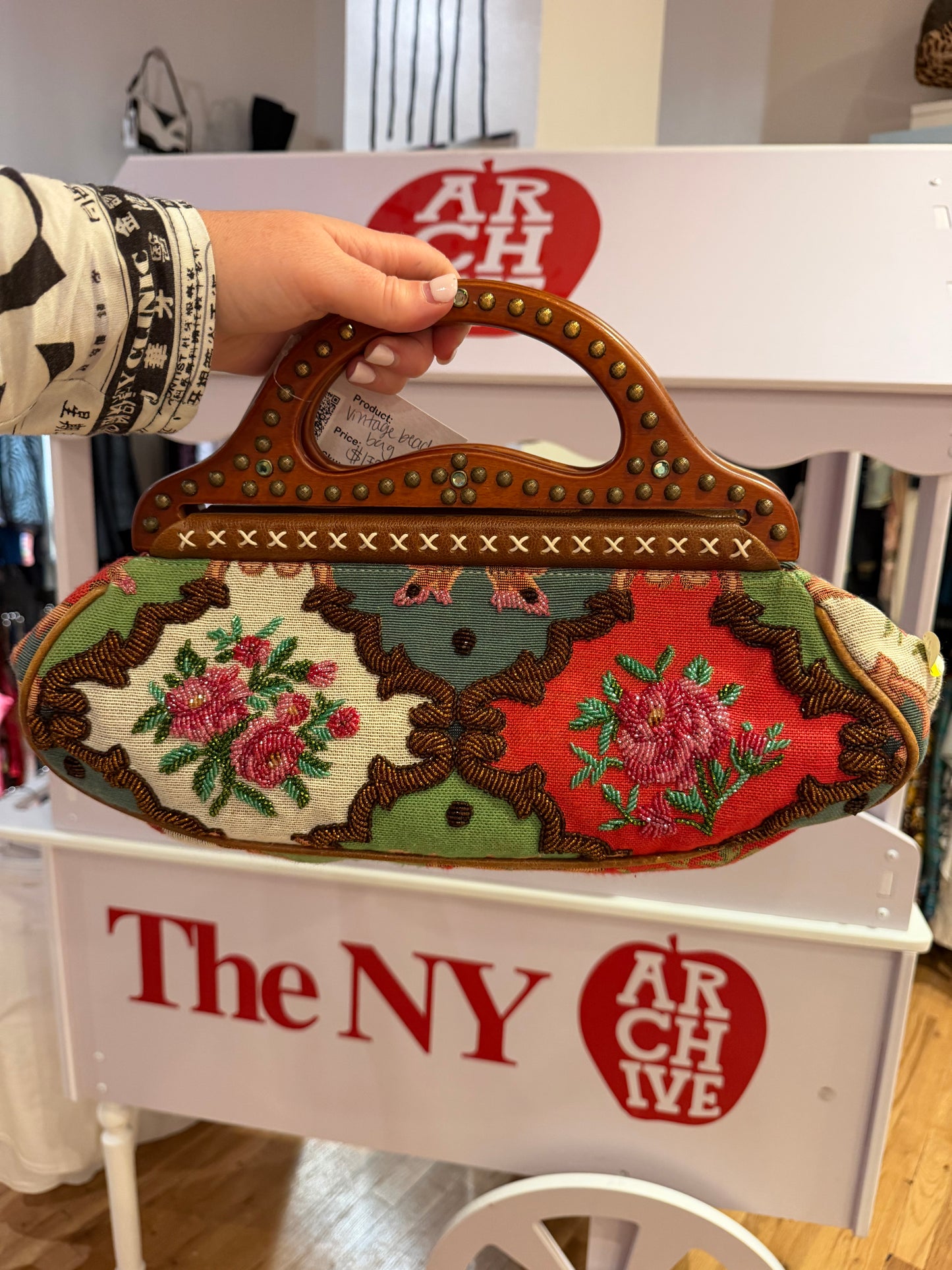 Vintage beaded bag tuv #32174