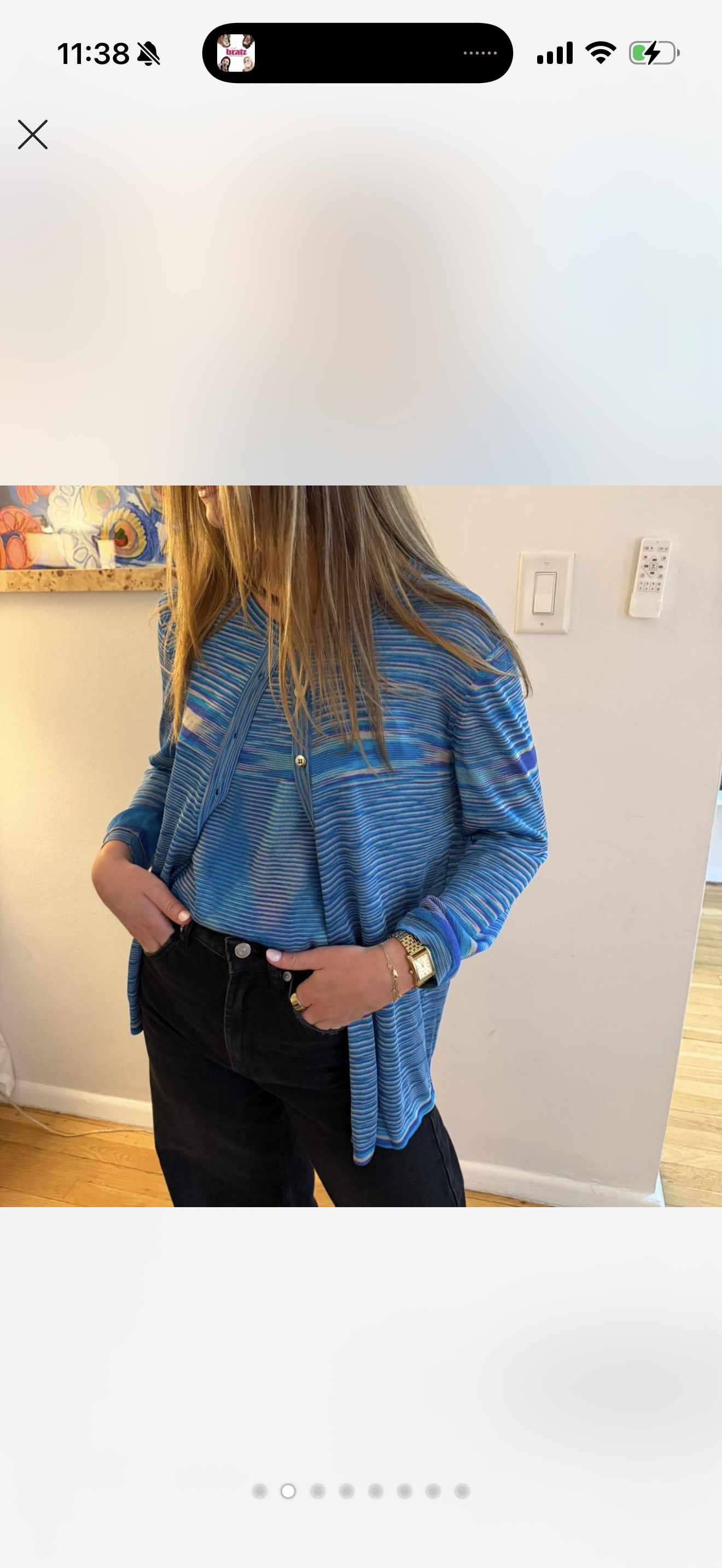 Missoni Blue sweater tank set