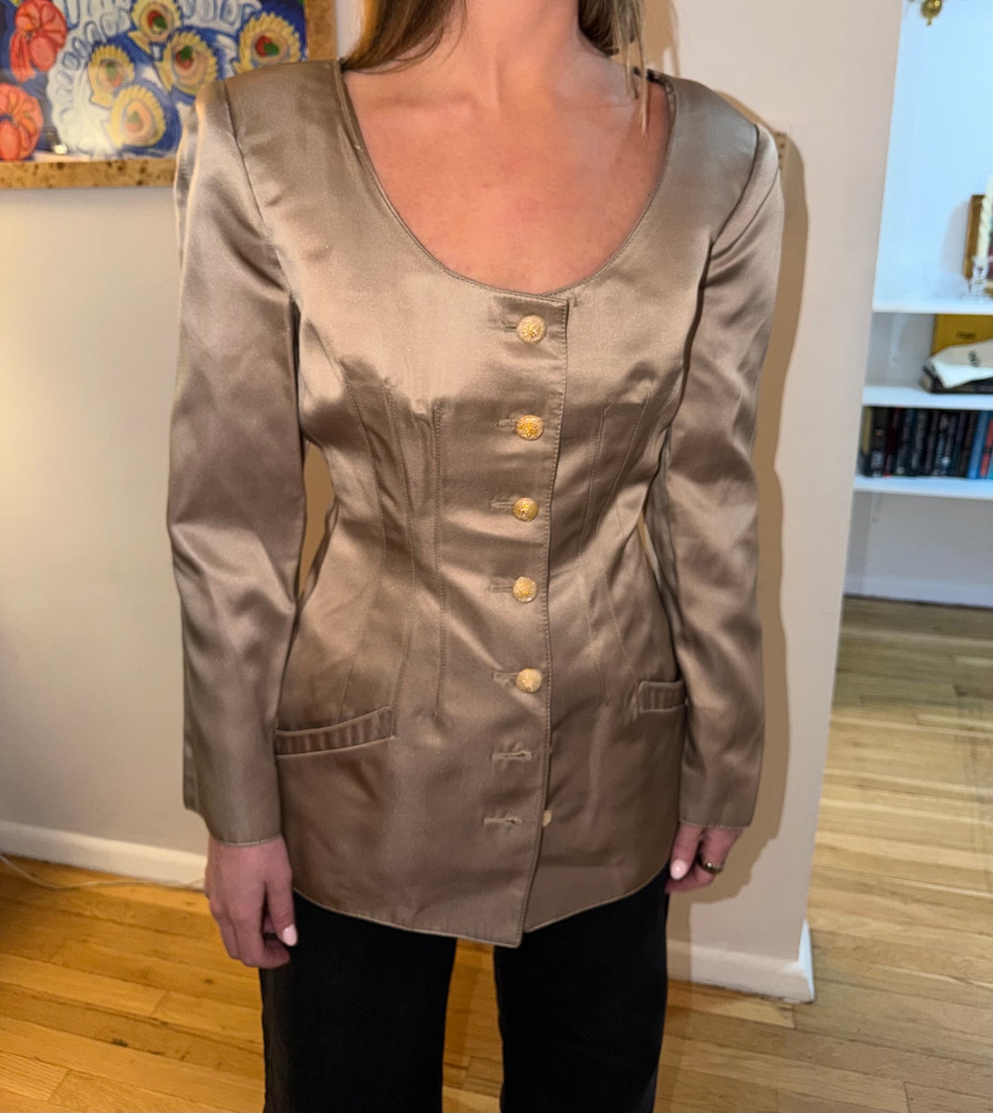 Silk Valentino Blazer and Skirt set size 12