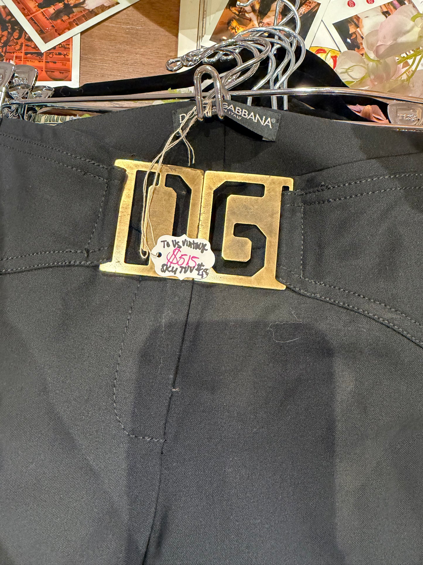 Dolce & Gabbana Iconic Y2K black wool pants as seen on MaryKate and Ashley - SKU tuv #48