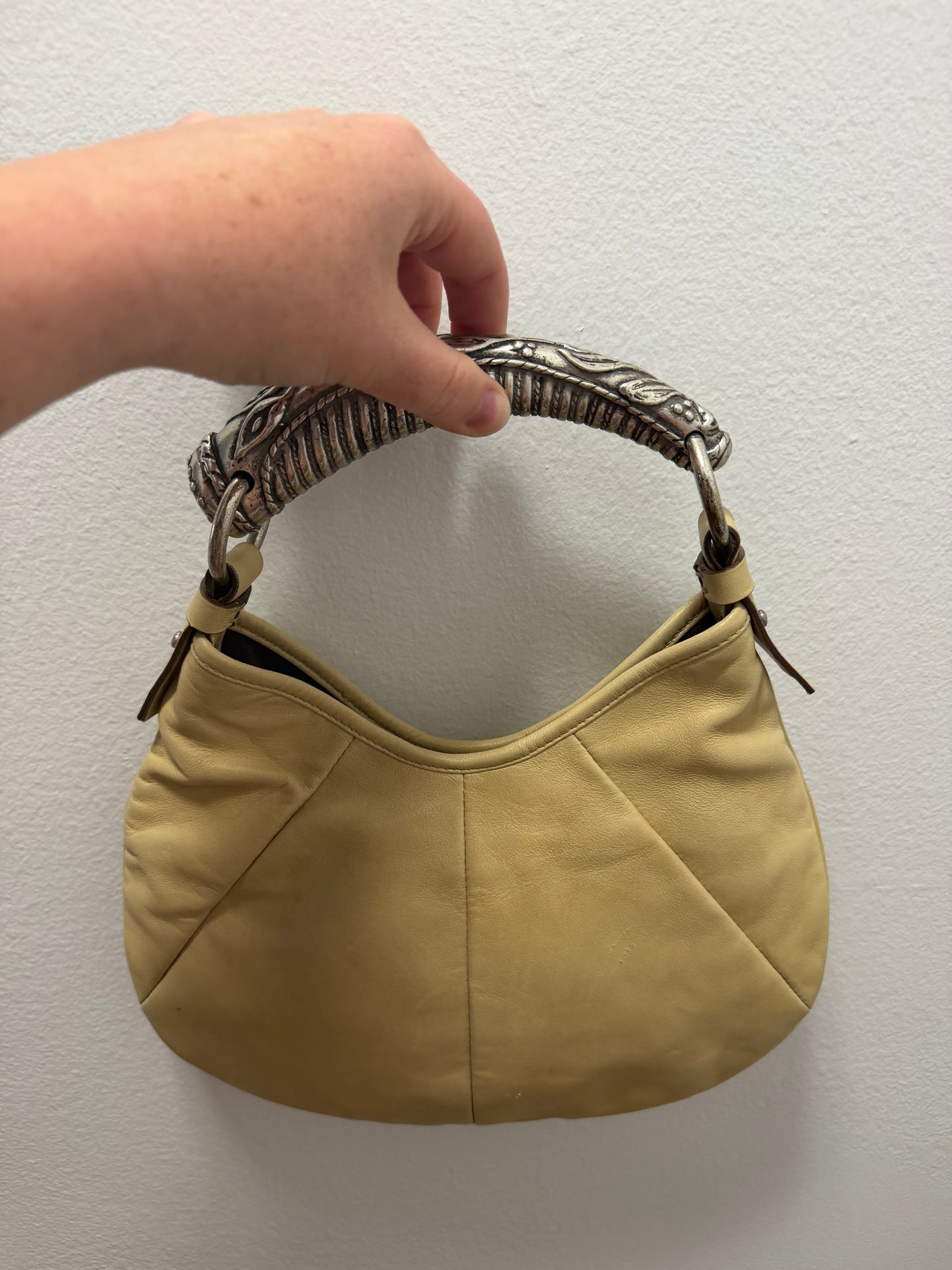Yves Saint Laurent Vintage tan leather Mombasa bag - TUV #325678