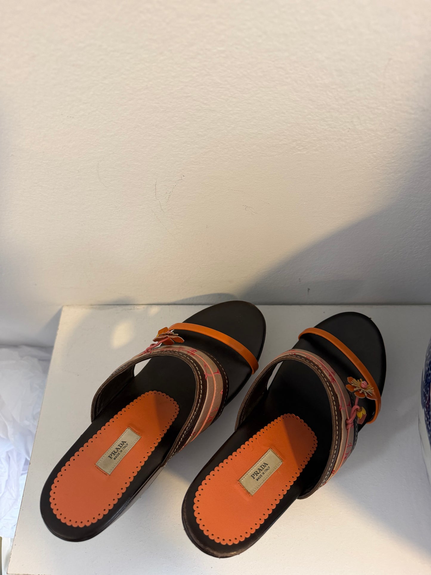 Vintage Prada 2003 Kimono Wedges - size EU 36.5 - TUV #55432