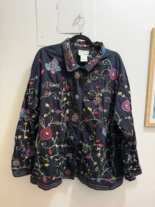 100% cotton butterfly bedazzled jacket - TUV #454678