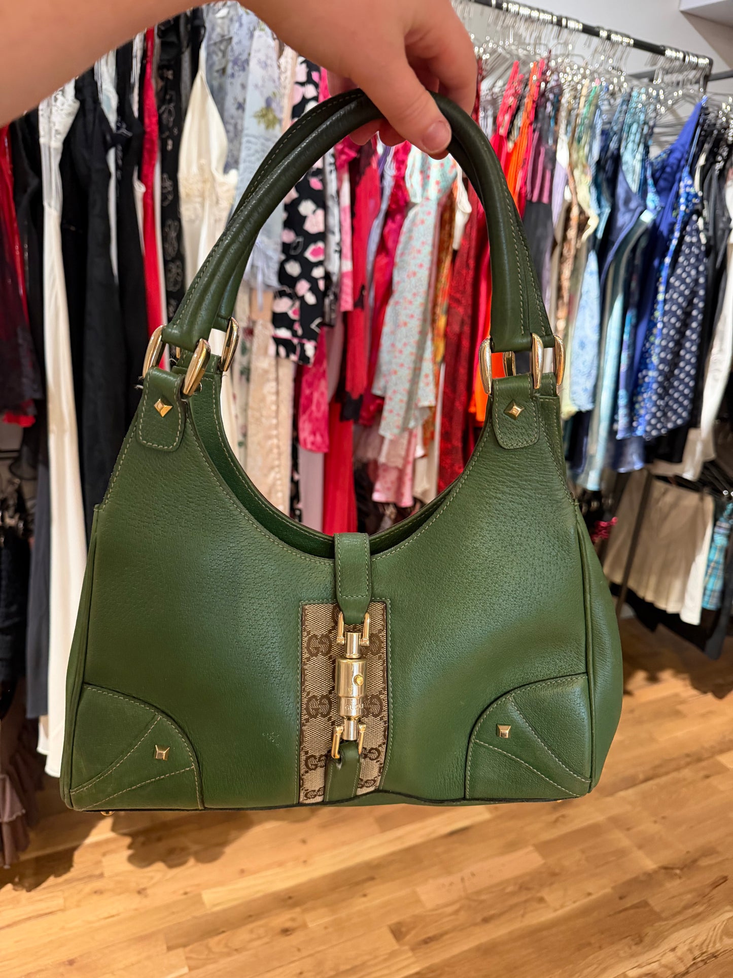 Green Gucci Jackie - sku TUV #5678