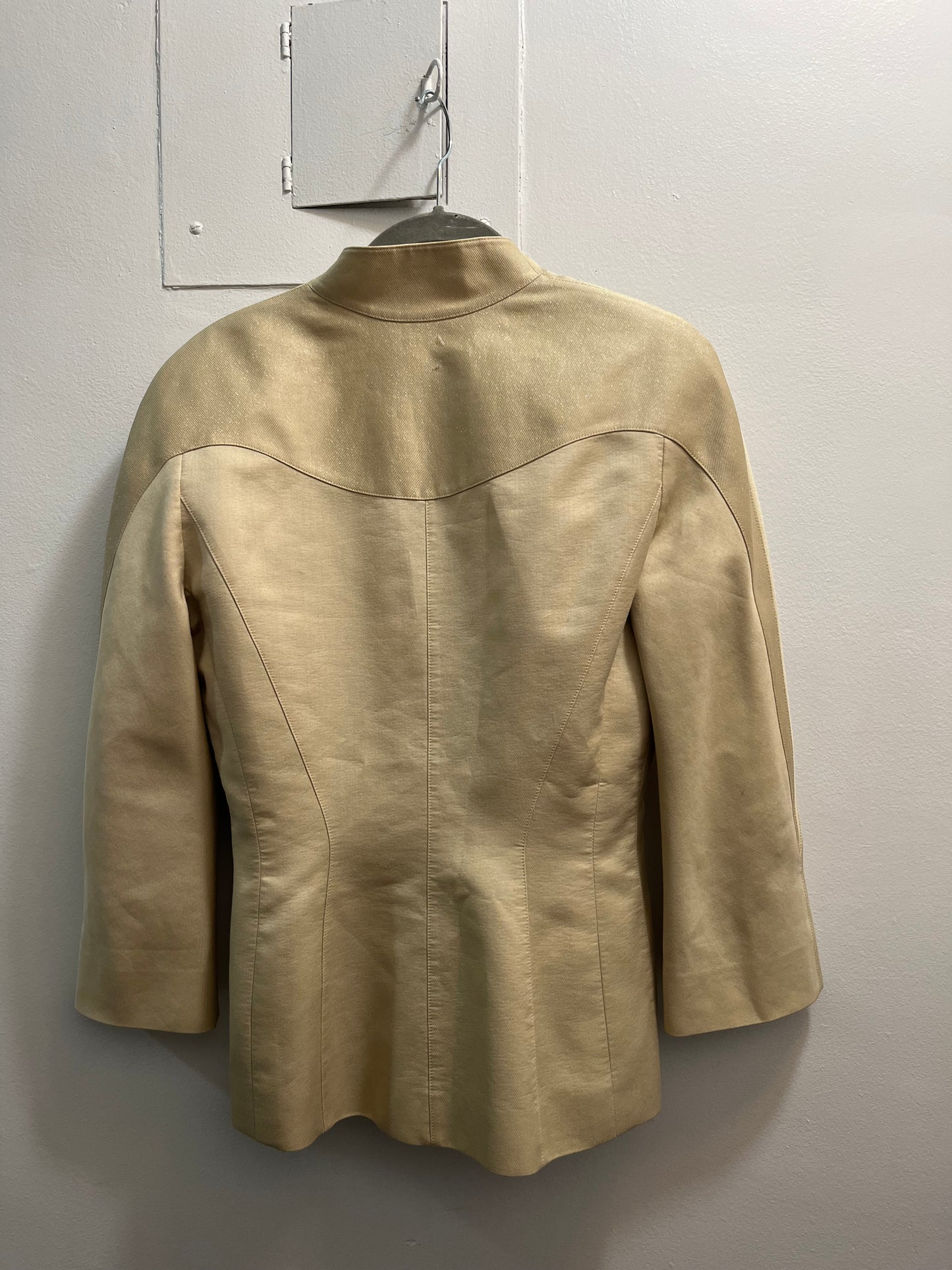 Vintage Thierry Mugler Gold Glitter Evening Jacket size medium - SKU TUV #677