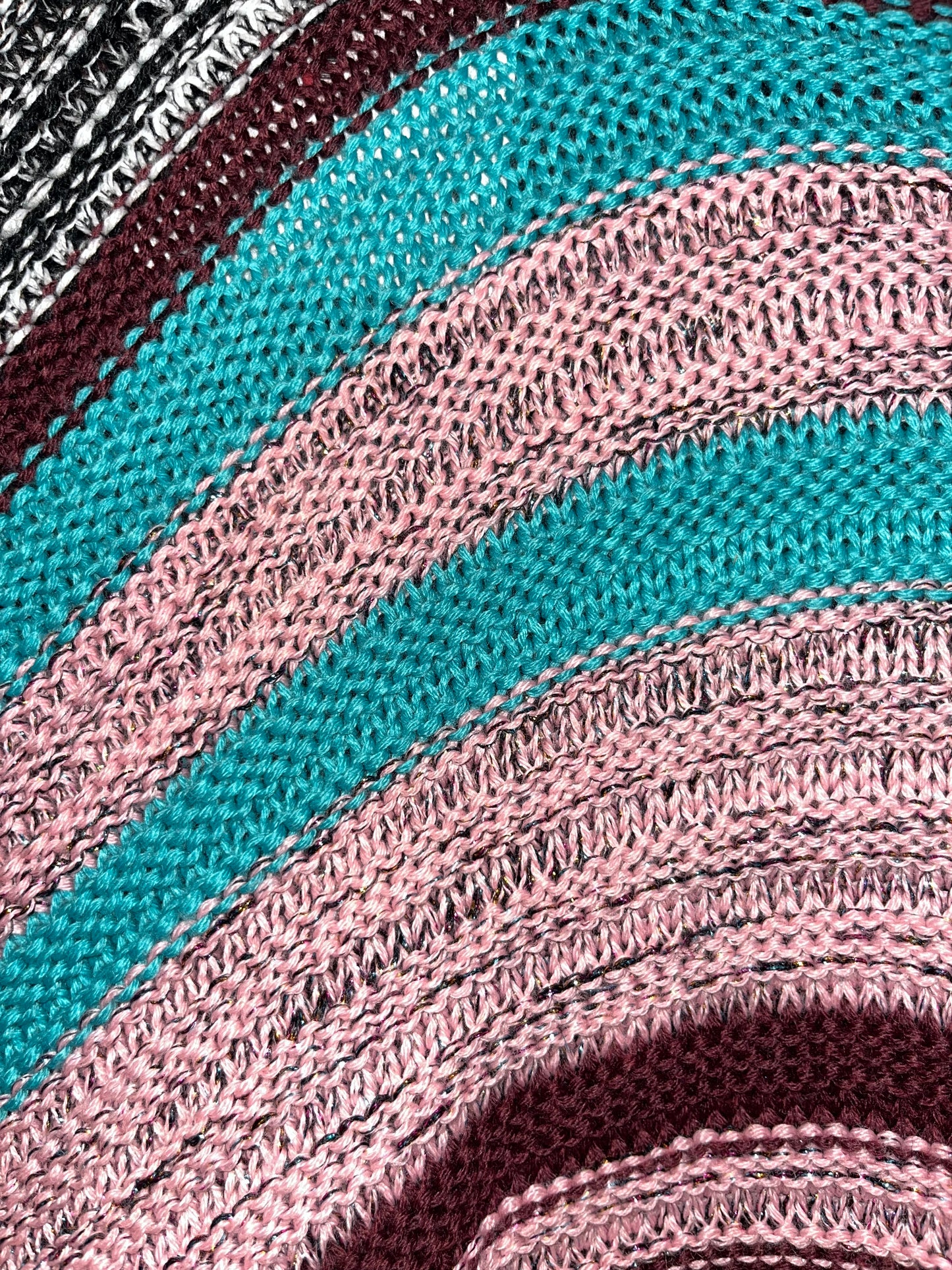 Missoni Lane Wool Multicolor and Glitter Poncho - sku TUV #5555