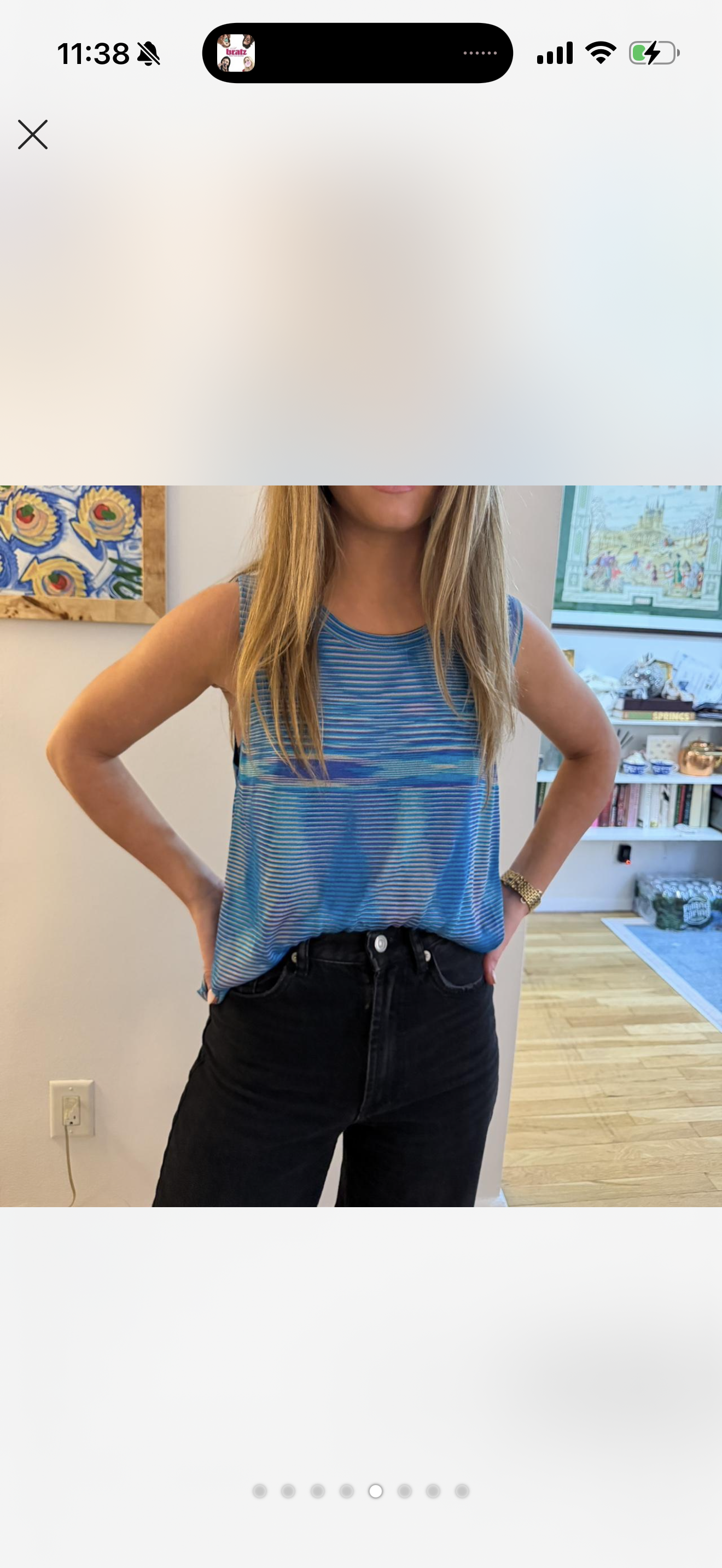 Missoni Blue sweater tank set