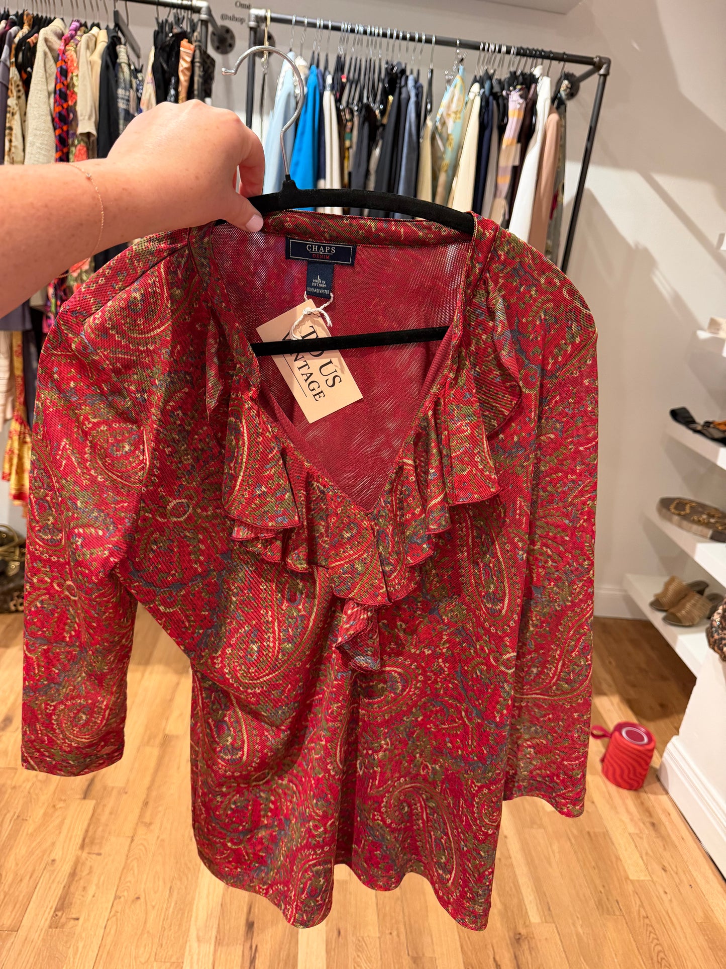 Red paisley shirt - TUV #325682