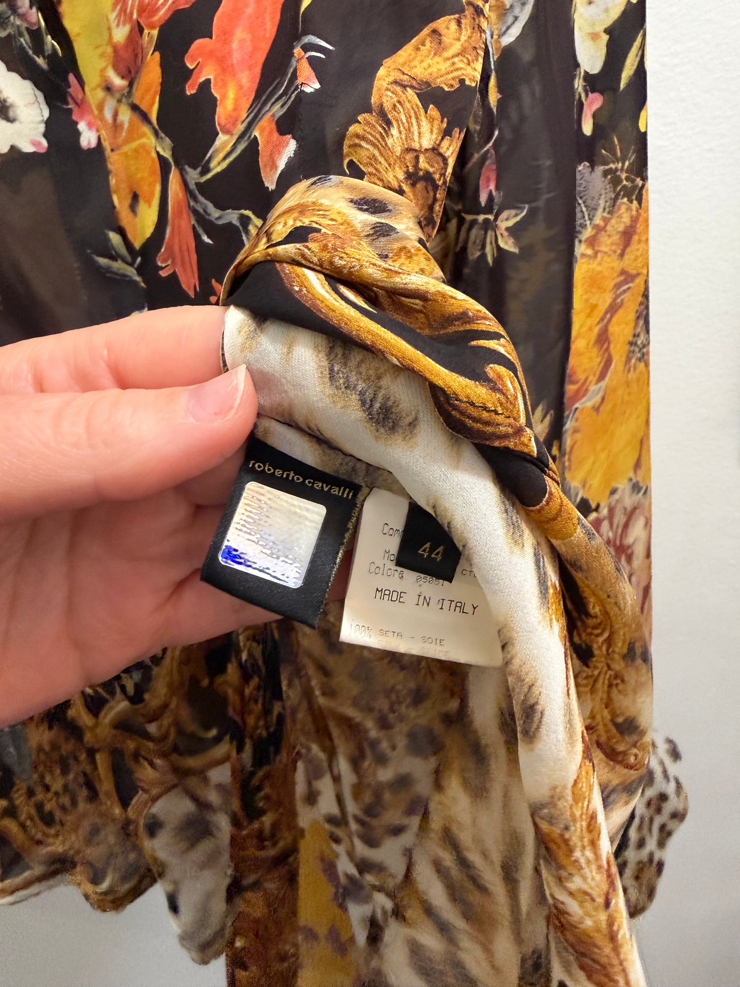 Roberto Cavalli 2005 silk button down - TUV #456567