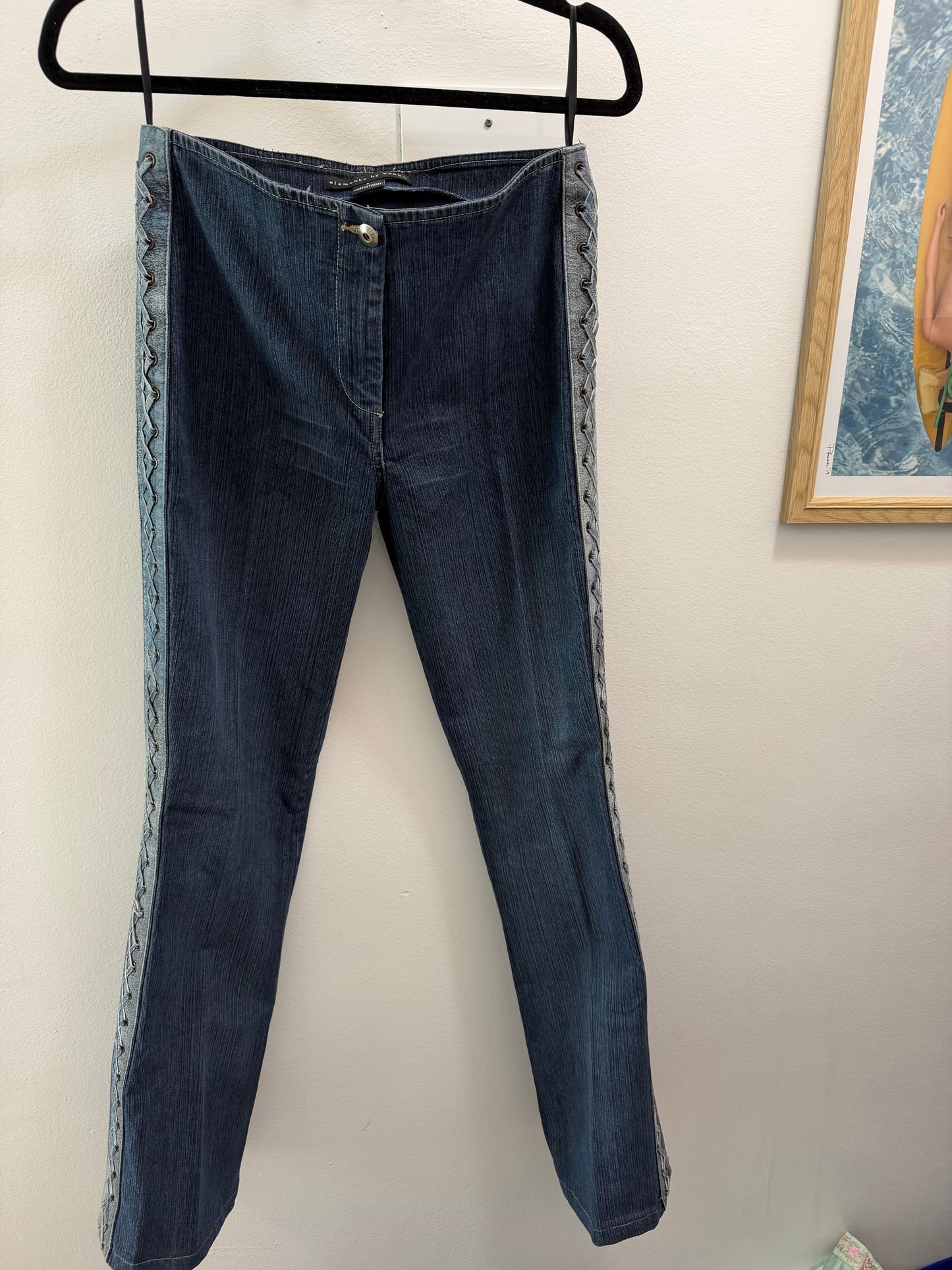 Y2K denim set with suede details - TUV #12398