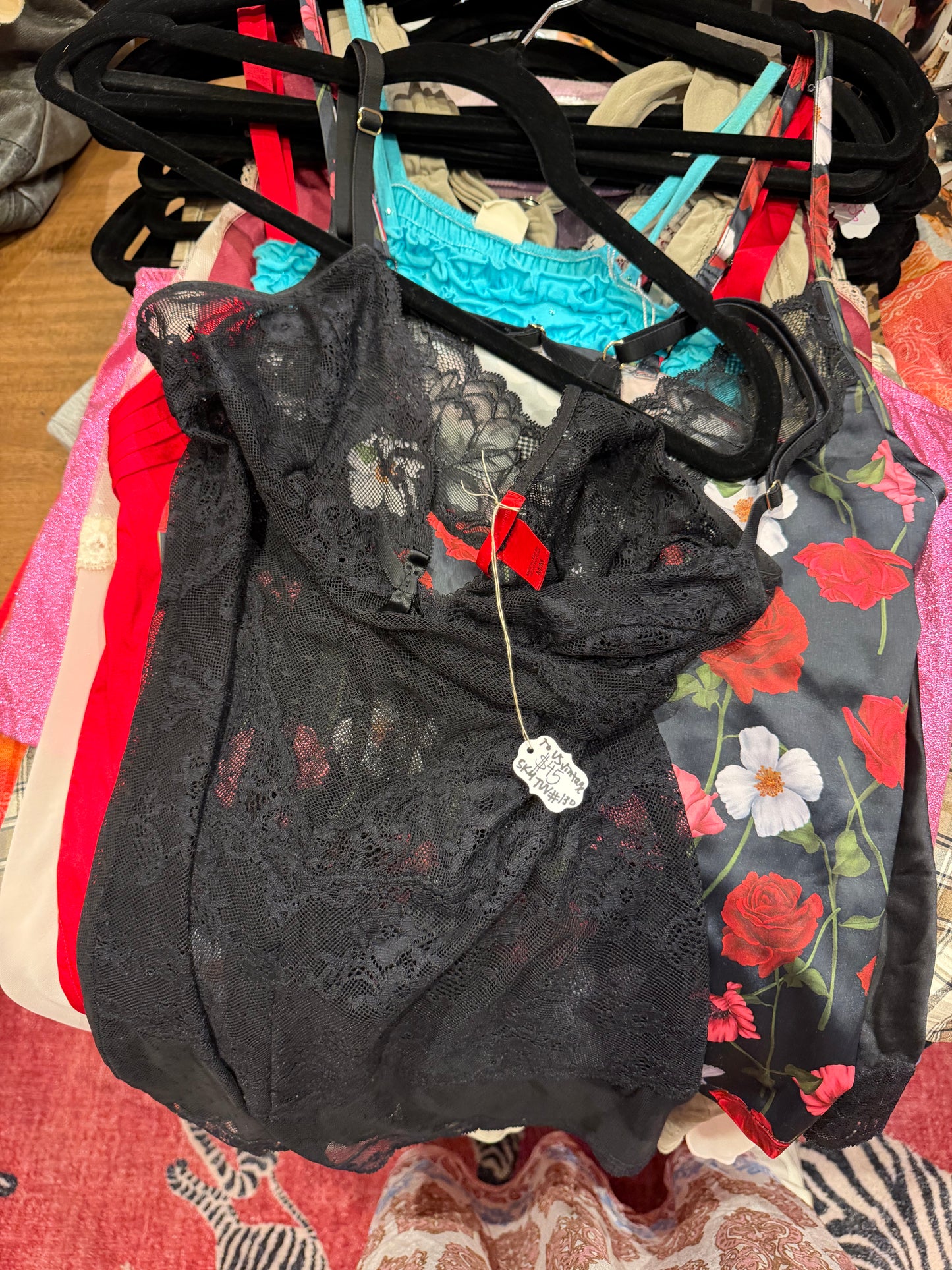 Victoria’s Secret Black Lace tank size Medium - sku TUV #130