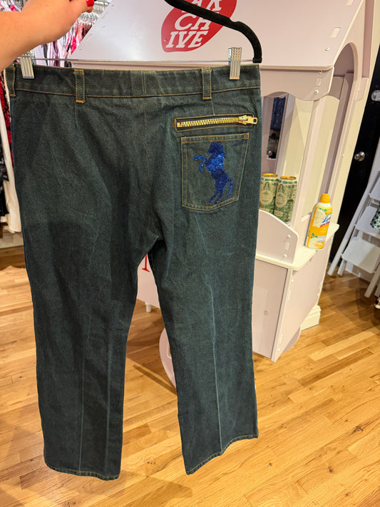 Ultra Rare 2001 Chloe Runway Horse Pants - TUV #83217