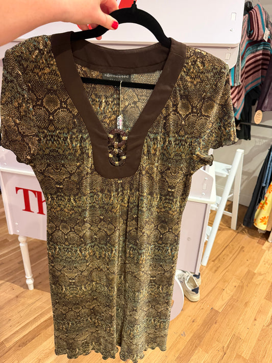 Y2K lizard dress - tuv #165
