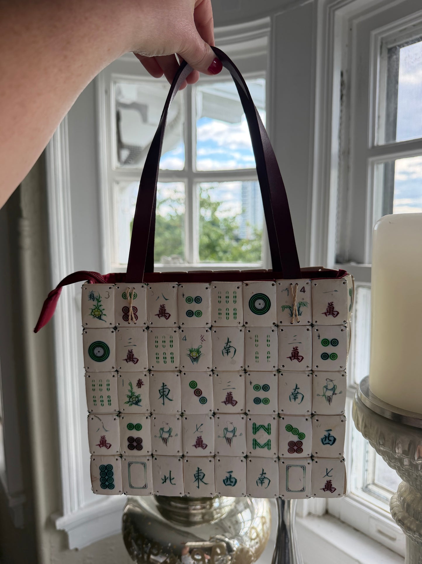 Vintage Mahjong purse - sku tuv #23123